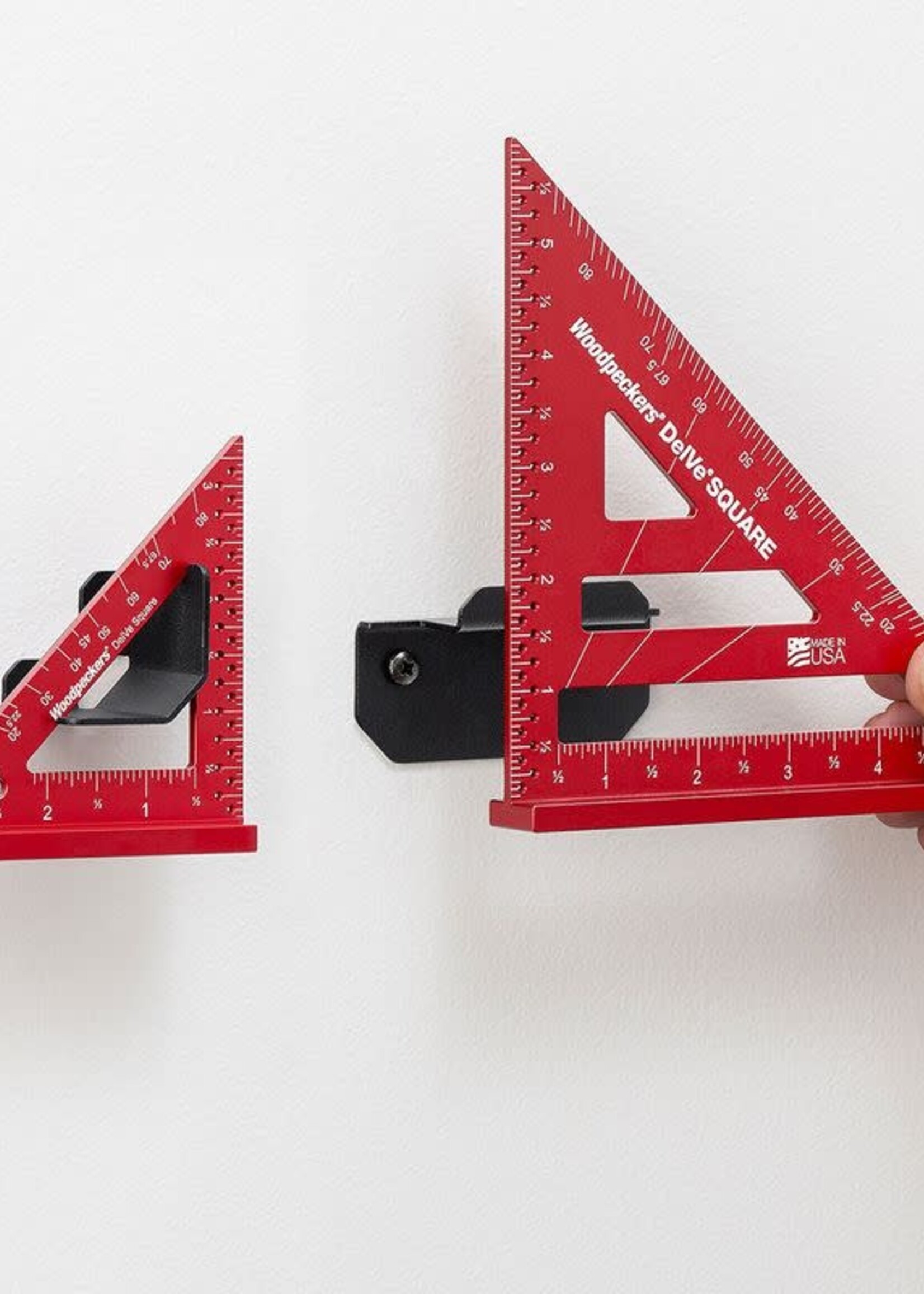 Woodpeckers Woodpeckers DelVe Square Aluminum Set 3.5" and 6" with Rack-Its