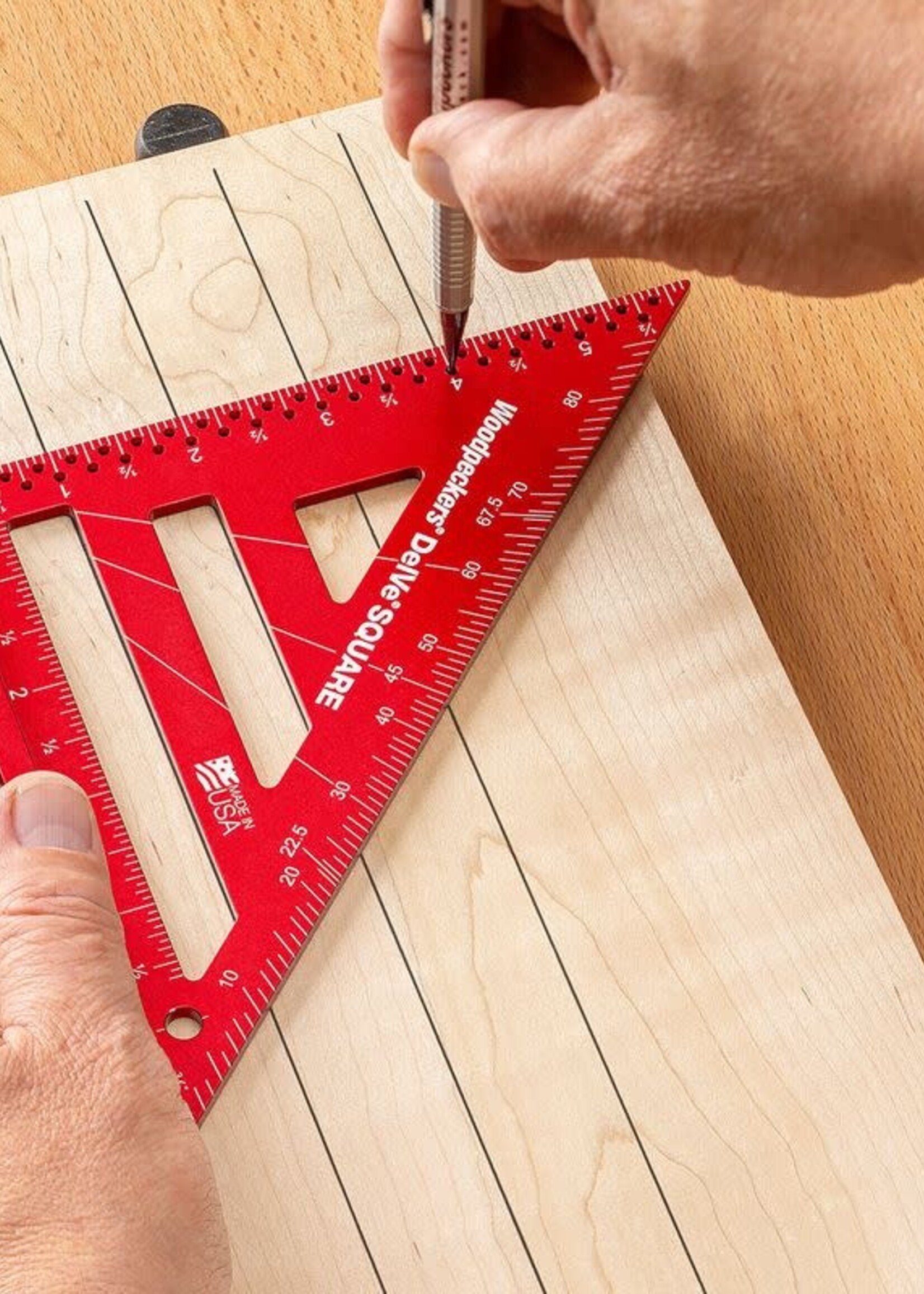 Woodpeckers Woodpeckers DelVe Square Aluminum Set 3.5" and 6" with Rack-Its