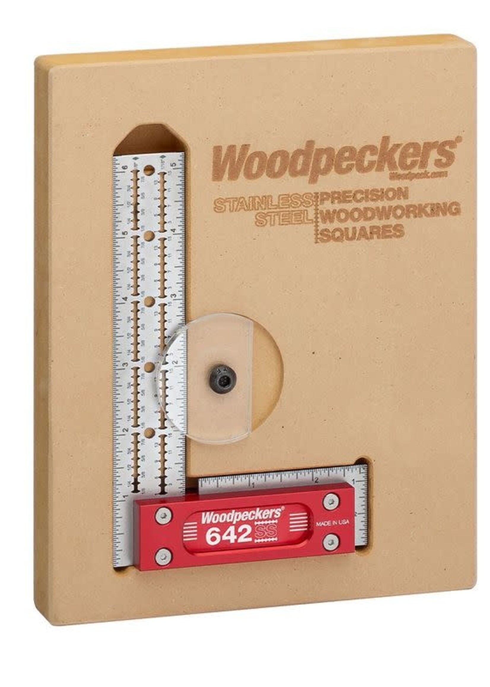 Woodpeckers Woodpeckers Stainless Steel Square 6" with Case