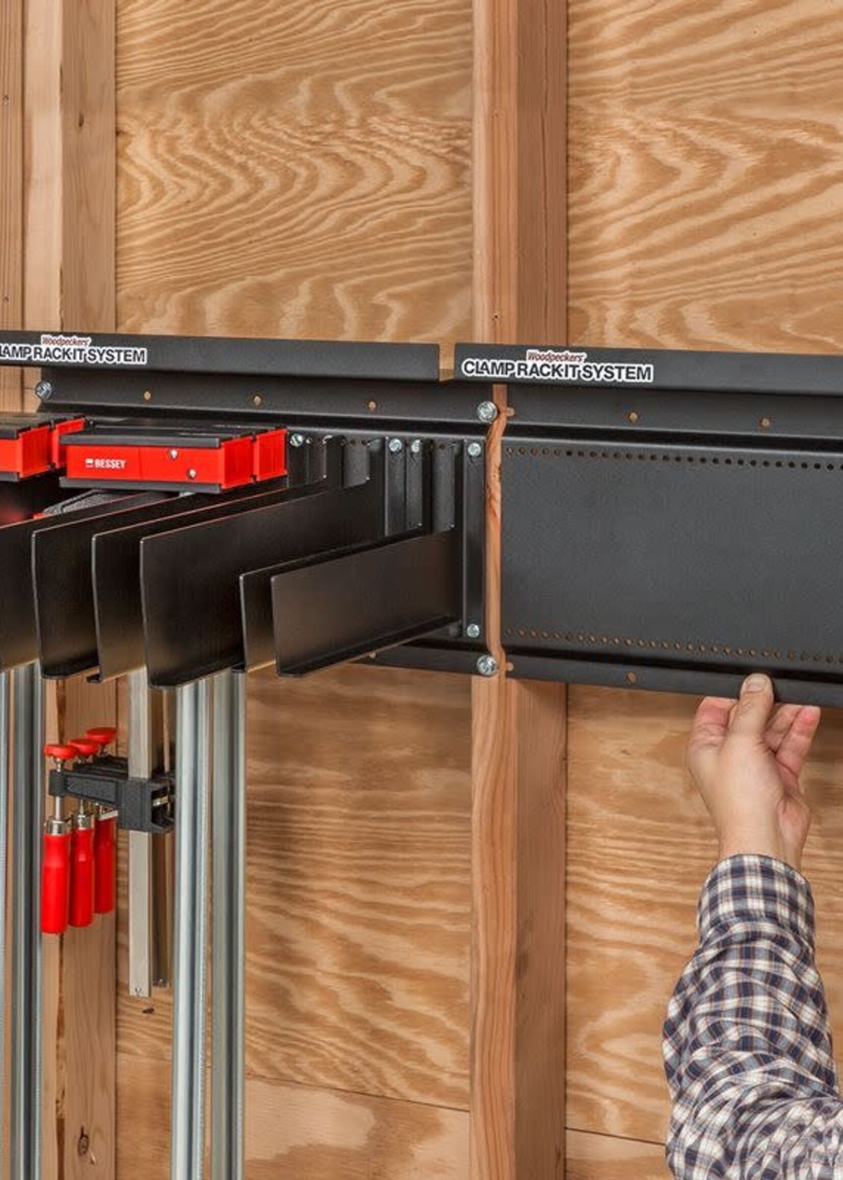 Woodpeckers Woodpeckers Clamp Rack-It System - 32" Base with 3 Large Arms, 2 Small Arms