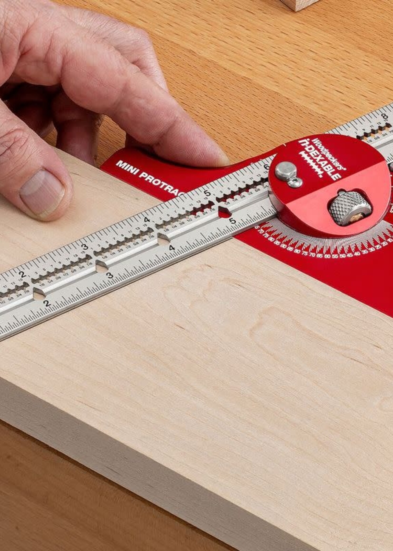 Woodpeckers Woodpeckers Mini in-DEXABLE Protractor 8" and Rack-It