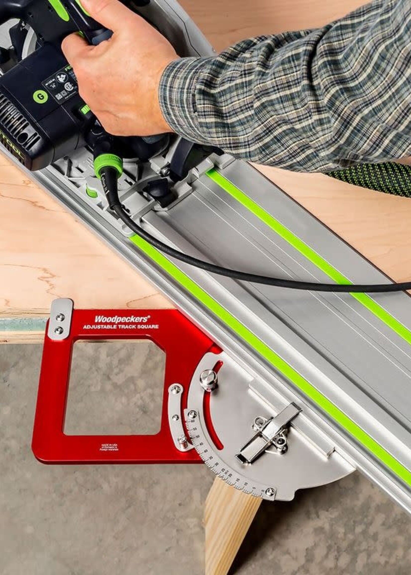 Woodpeckers Woodpeckers Adjustable Track Square with Systainer