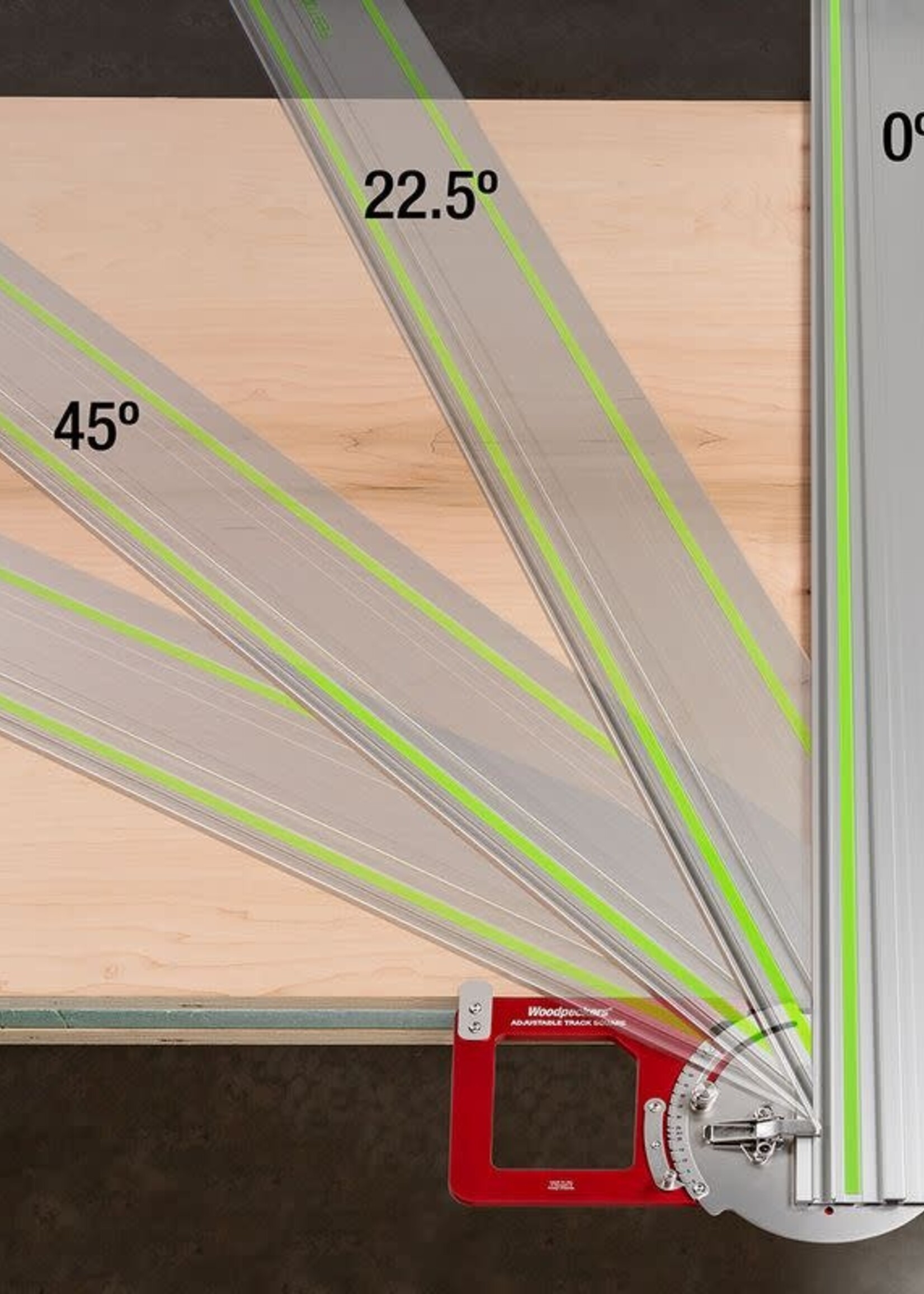 Woodpeckers Woodpeckers Adjustable Track Square with Systainer