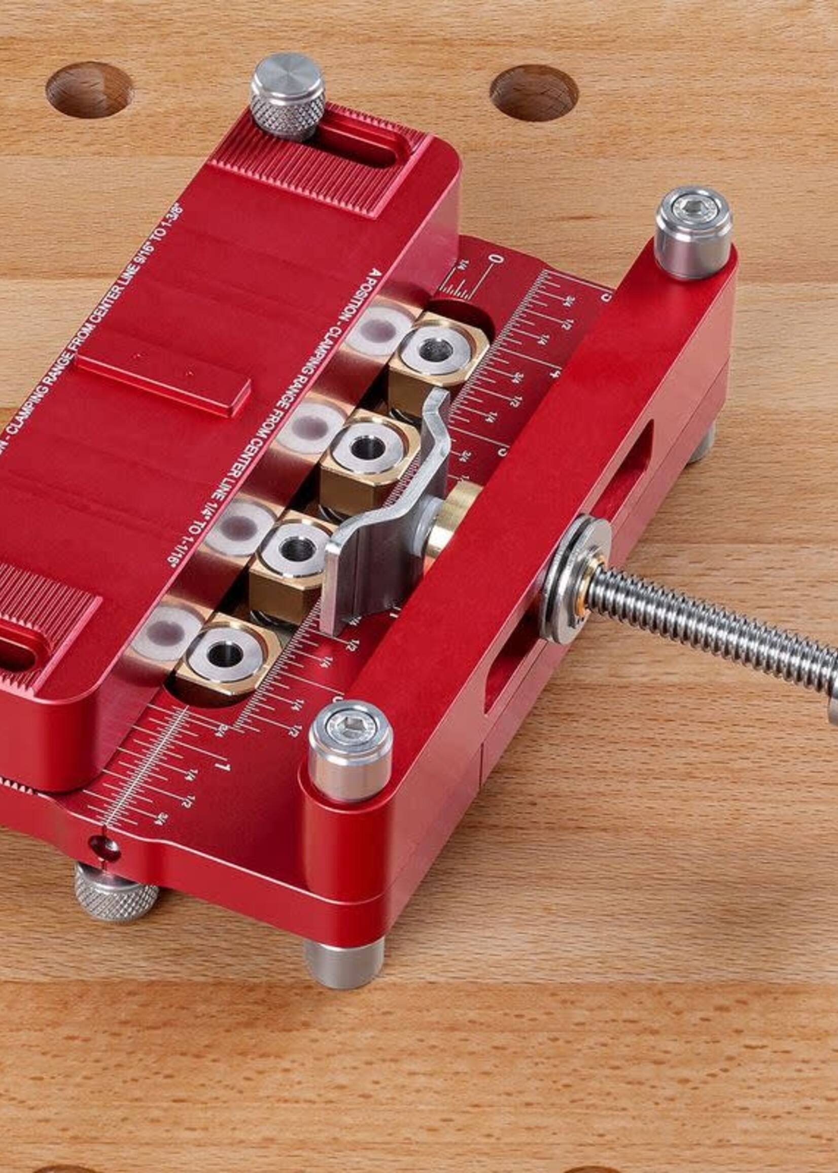 Woodpeckers Woodpeckers Ultimate Doweling Jig 2.0 with 3/8" and 1/4" Drill Guides and Pins in Woodpeckers Case - OneTIME Tool