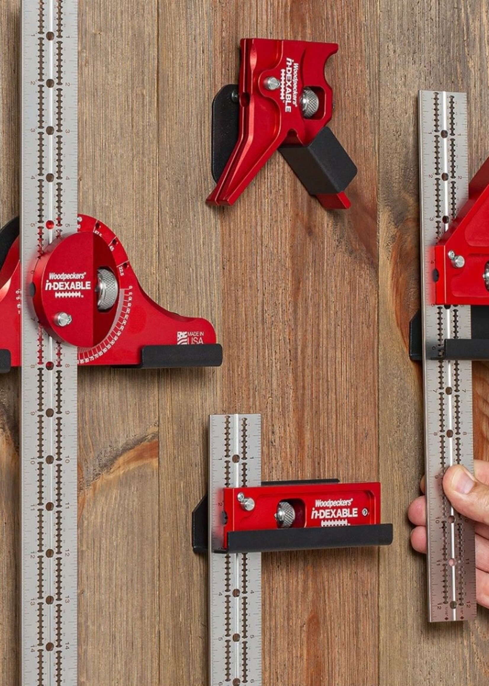 Woodpeckers Woodpeckers in-DEXABLE Square Deluxe Set of 4 with Rack-It's