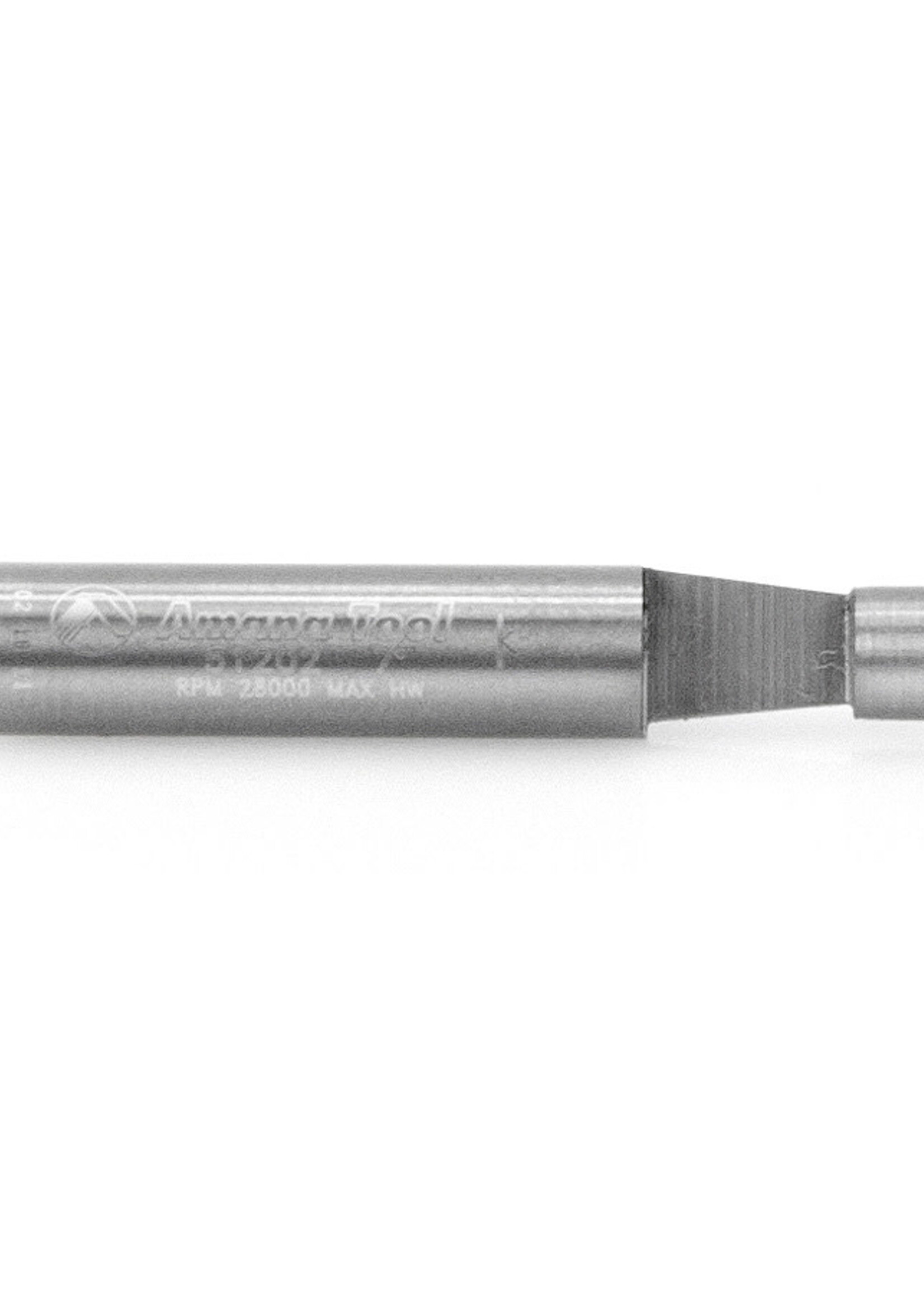 Amana Amana Solid Carbide Panel Pilot Bevel Trim 7 Deg x 1/4" Dia x 1/4" x 1/4" Shank 1-Flute