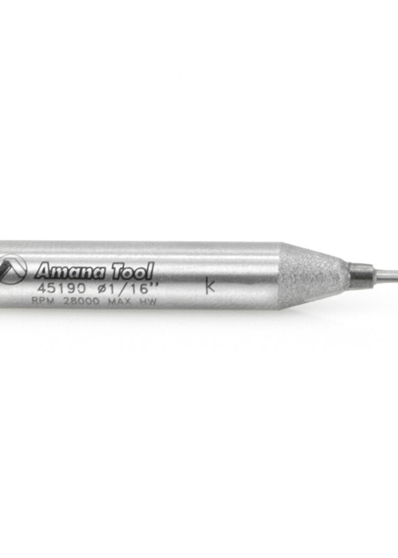 Amana Amana Solid Carbide Cutting Edge Straight Plunge High Production 1/16" Dia x 3/16" x 1/4" Shank