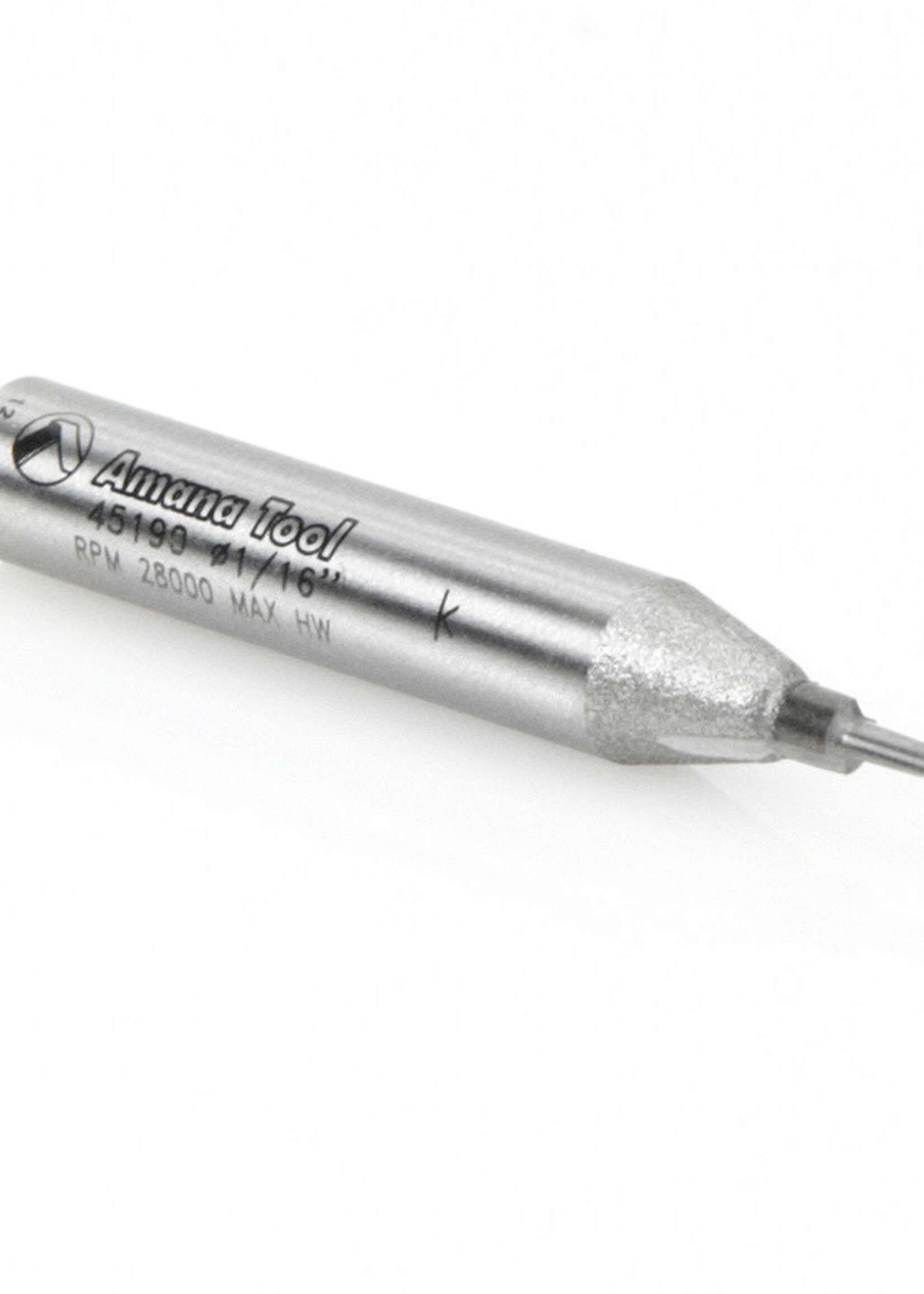 Amana Amana Solid Carbide Cutting Edge Straight Plunge High Production 1/16" Dia x 3/16" x 1/4" Shank