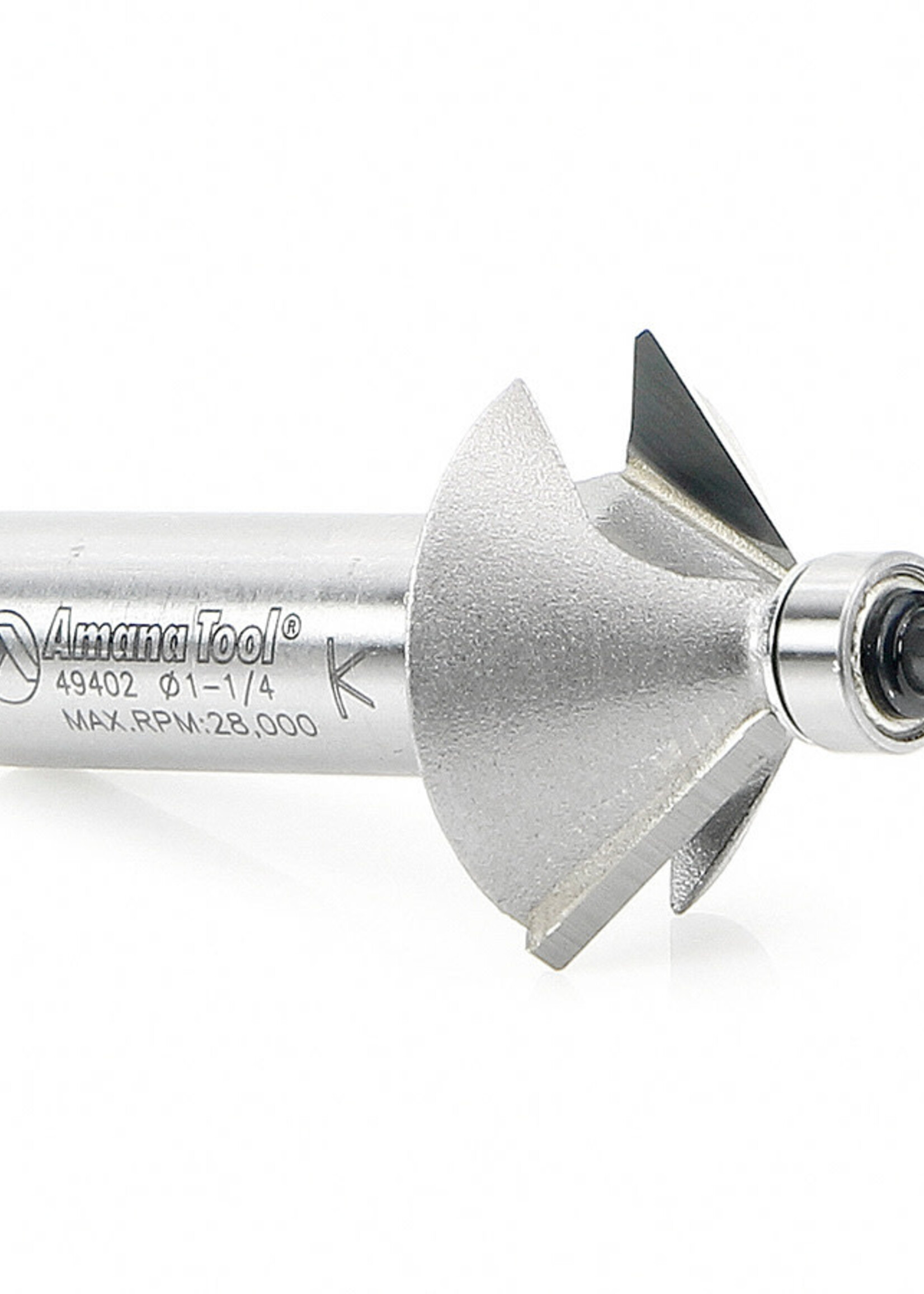 Amana Amana Carbide Tipped Chamfer 45 Deg x 1-1/4" Dia x 1/2" x 1/2" Shank