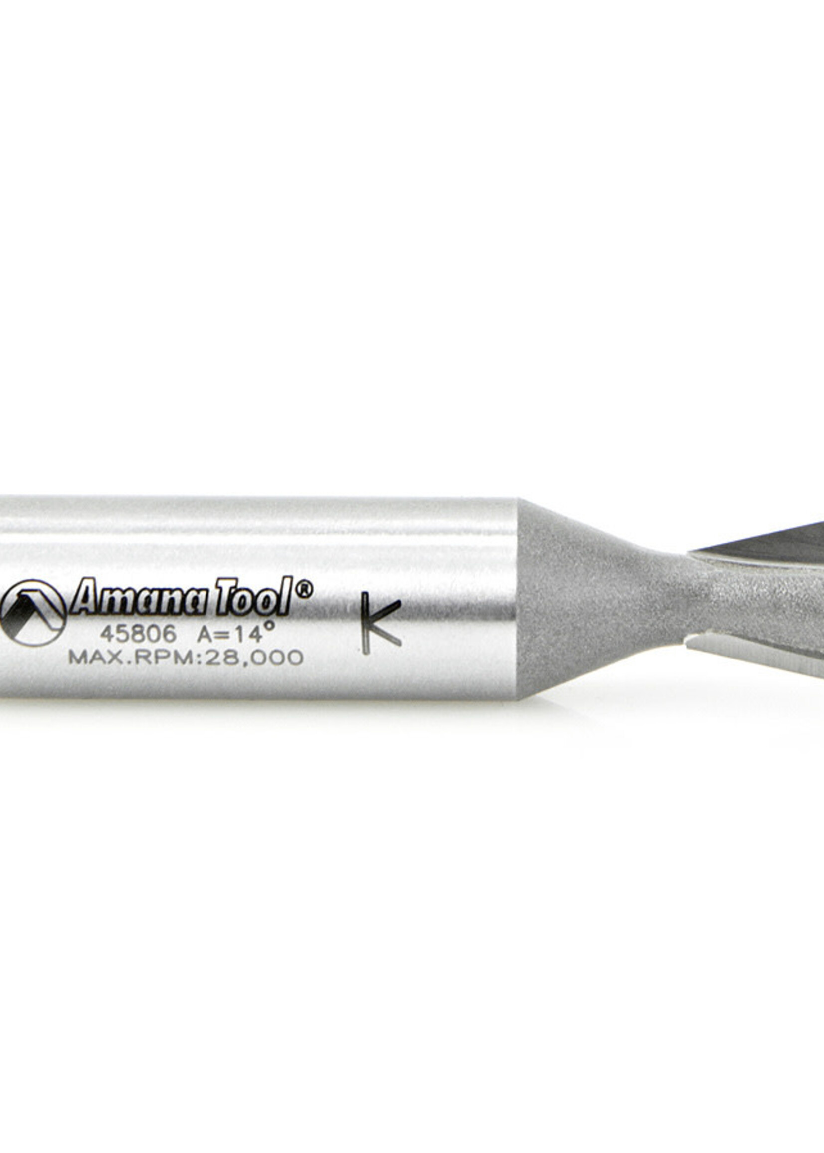 Amana Amana Carbide Tipped Dovetail 14 Deg x 1/2" Dia x 0.532" x 1/2" Shank for Omnijig & Incra