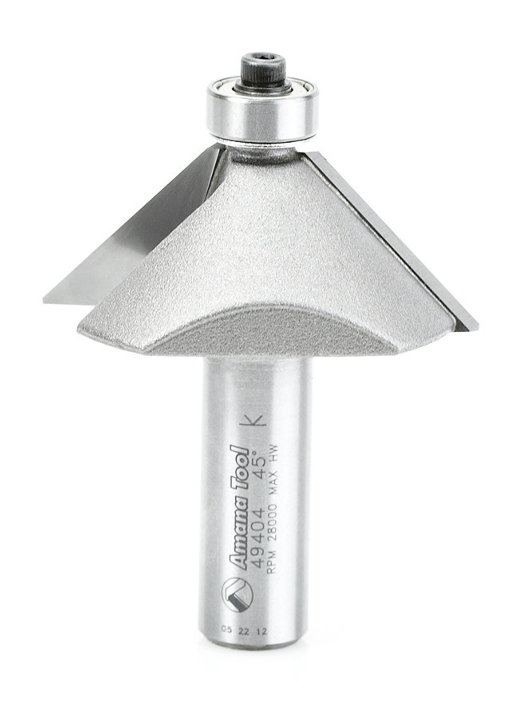 Amana Amana Carbide Tipped Chamfer 45 Deg x 1-31/32" Dia x 3/4" x 1/2" Shank