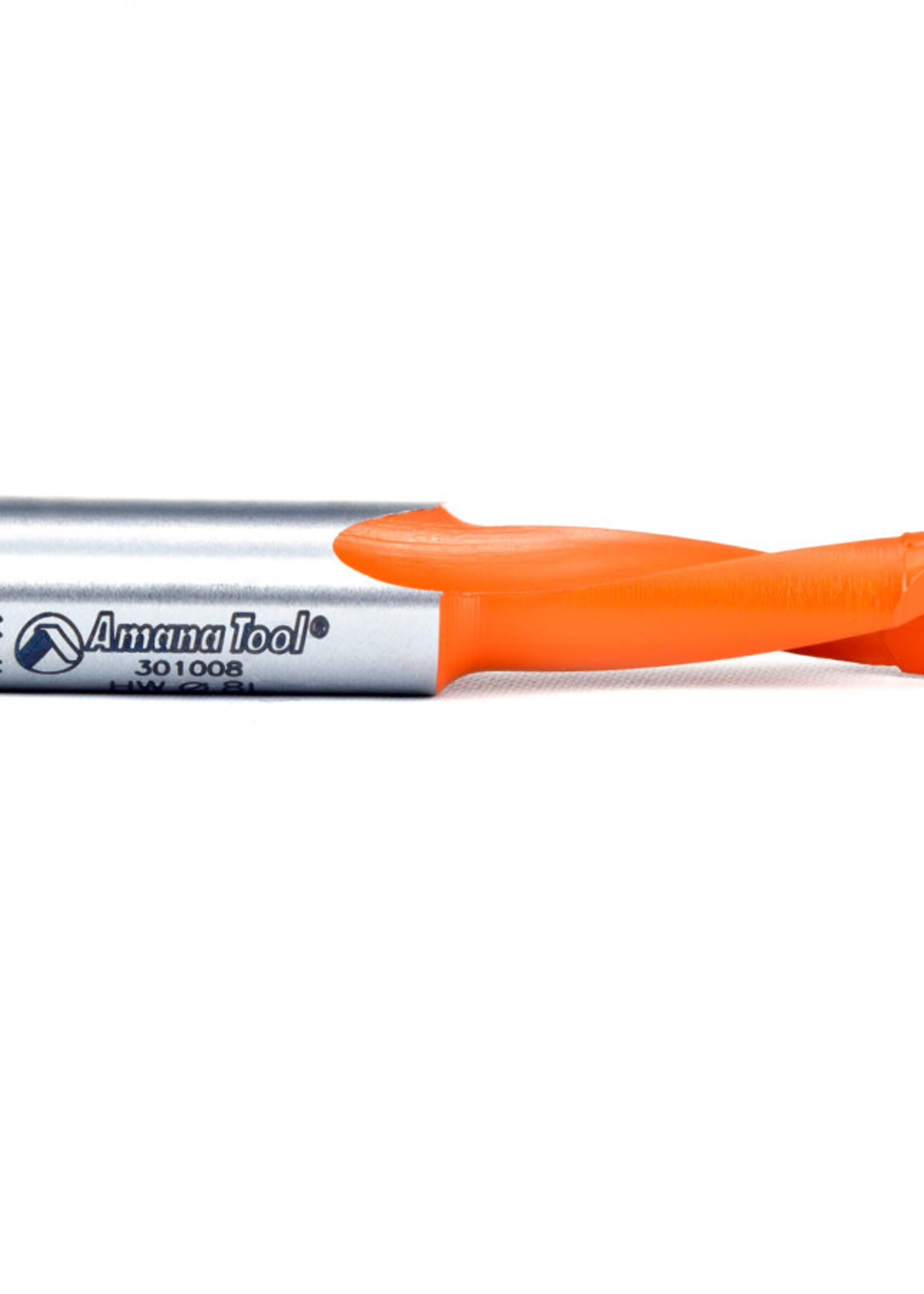 Amana Amana Carbide Tipped Brad Point Boring Bit L/H 8mm Dia x 57mm Long x 10mm Shank