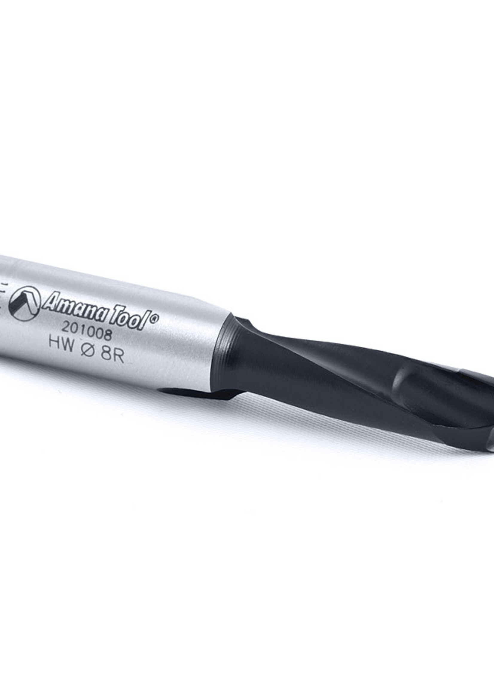 Amana Amana Carbide Tipped Brad Point Boring Bit R/H 8mm Dia x 57mm Long x 10mm Shank