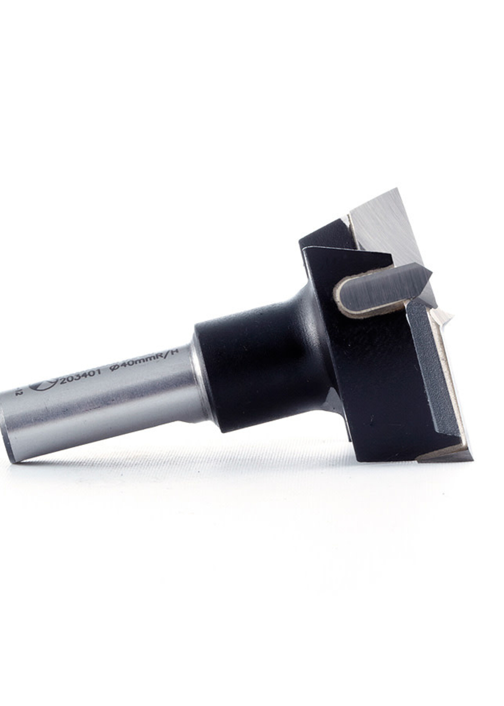 Amana Amana Carbide Tipped Hinge Boring Bit R/H 40mm Dia x 57mm Long x 10mm Shank