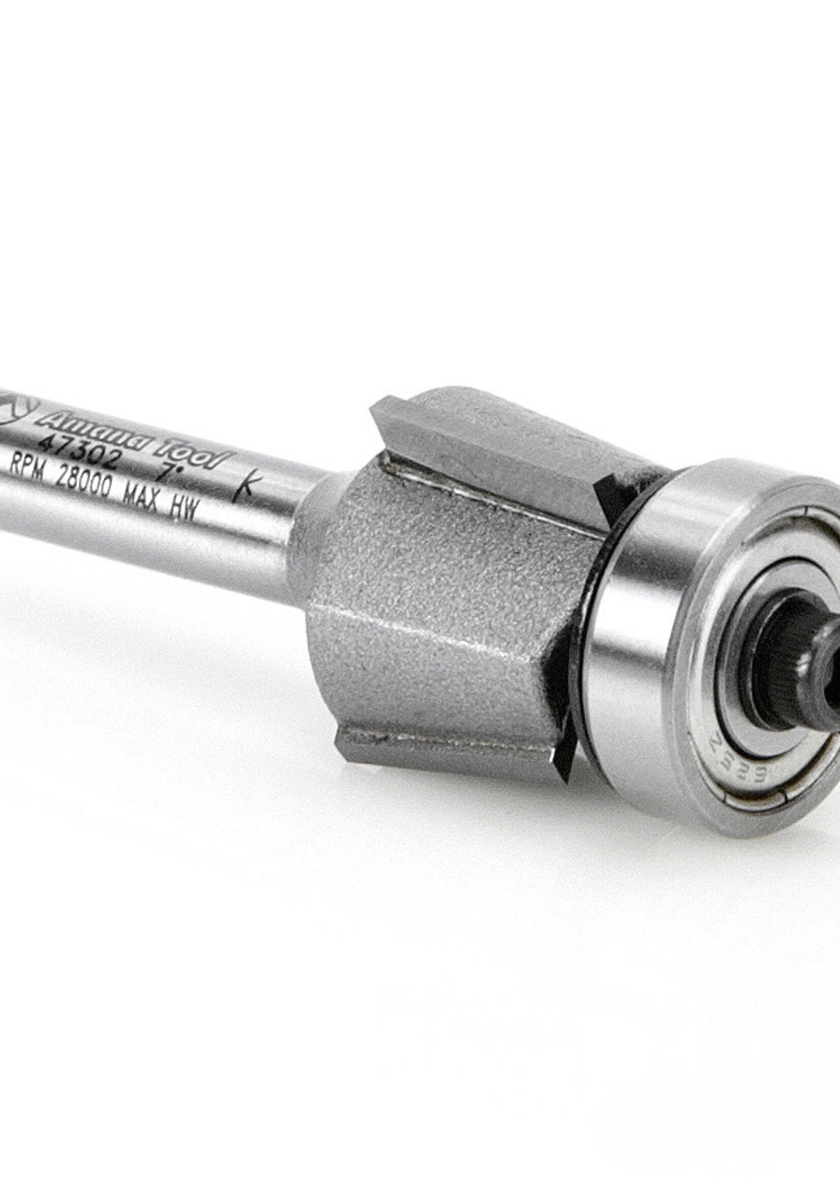 Amana Amana Carbide Tipped Bevel Laminate Trim 7 Deg x 3/4" Dia x 7/16" x 1/4" Shank with BB 3-Flute