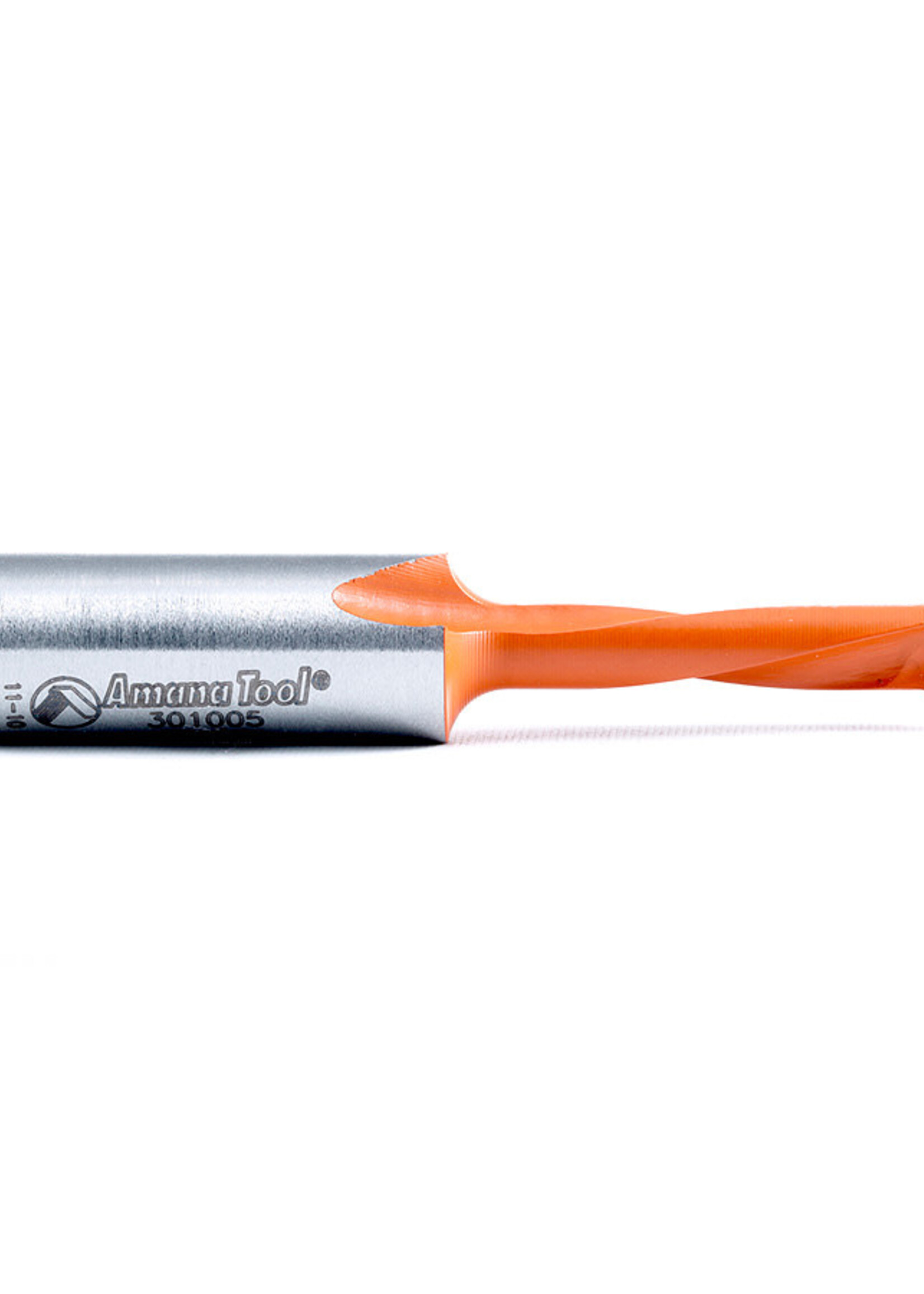 Amana Amana Carbide Tipped Brad Point Boring Bit L/H 5mm Dia x 57mm Long x 10mm Shank