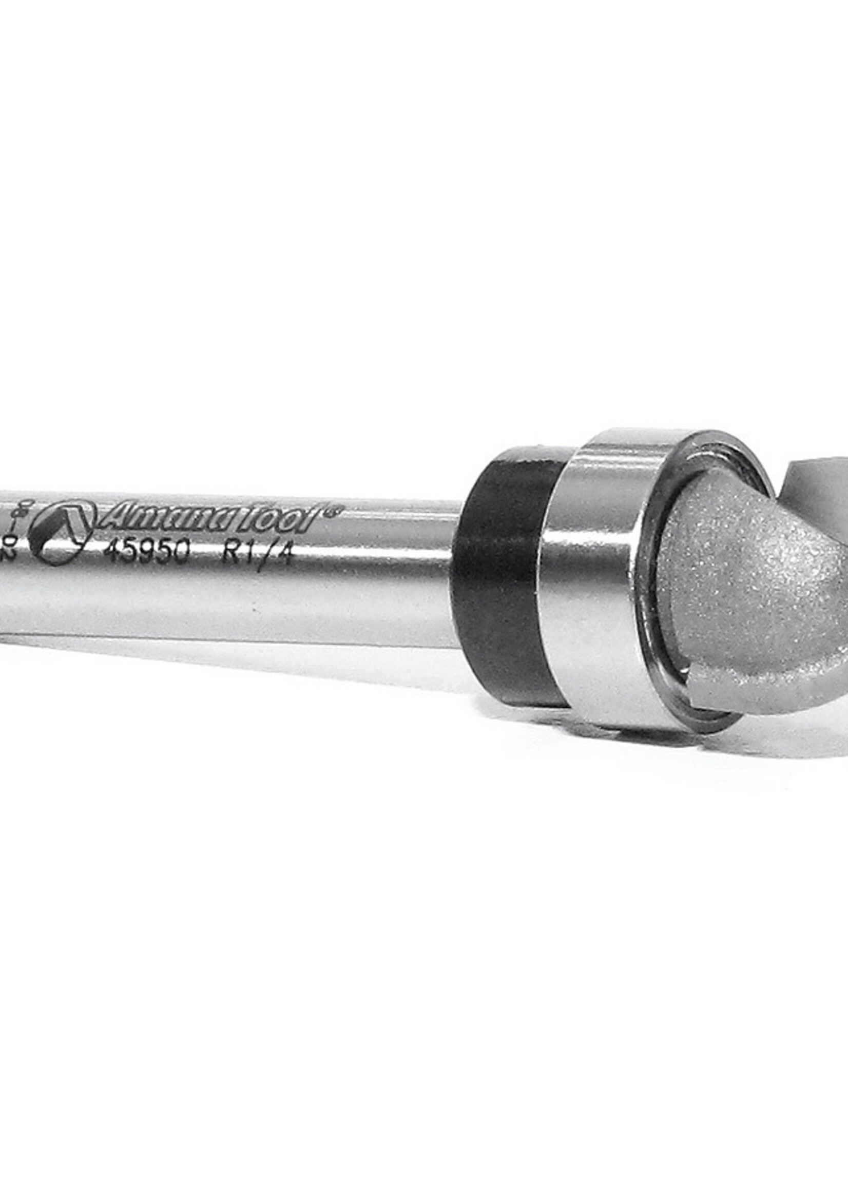 Amana Amana Carbide Tipped Core Box 1/4" Rad x 1/2" Dia x 3/8" x 1/4" Shank with Upper BB