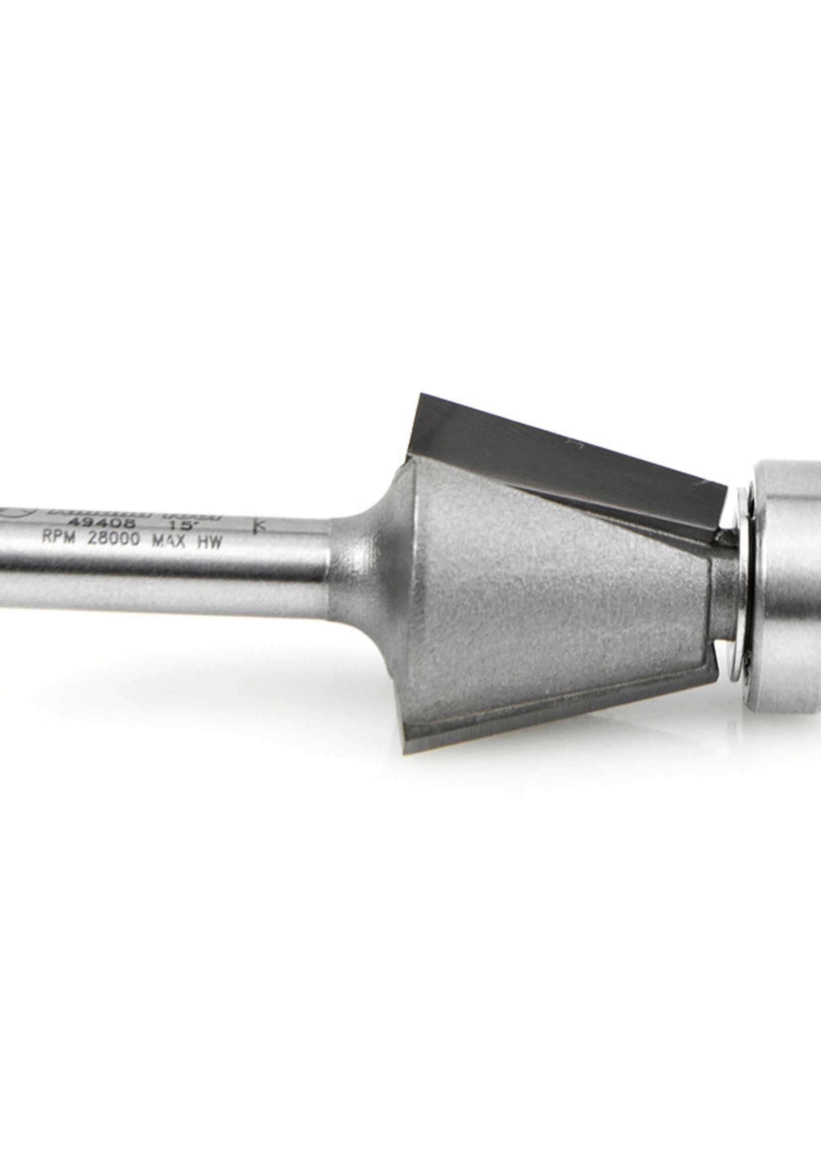 Amana Amana Carbide Tipped Chamfer 15 Deg x 7/8" Dia x 3/4" x 1/4" Shank