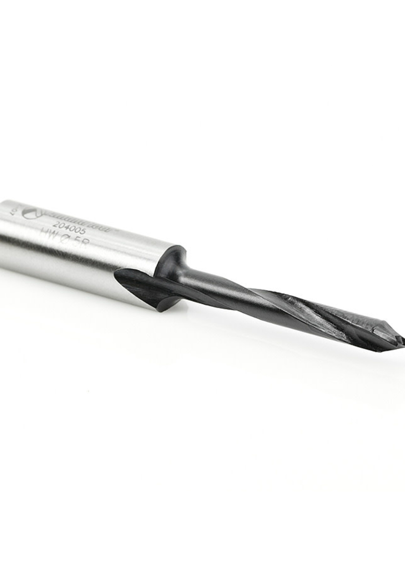 Amana Amana Carbide Tipped Brad Point Boring Bit R/H 5mm Dia x 70mm Long x 10mm Shank