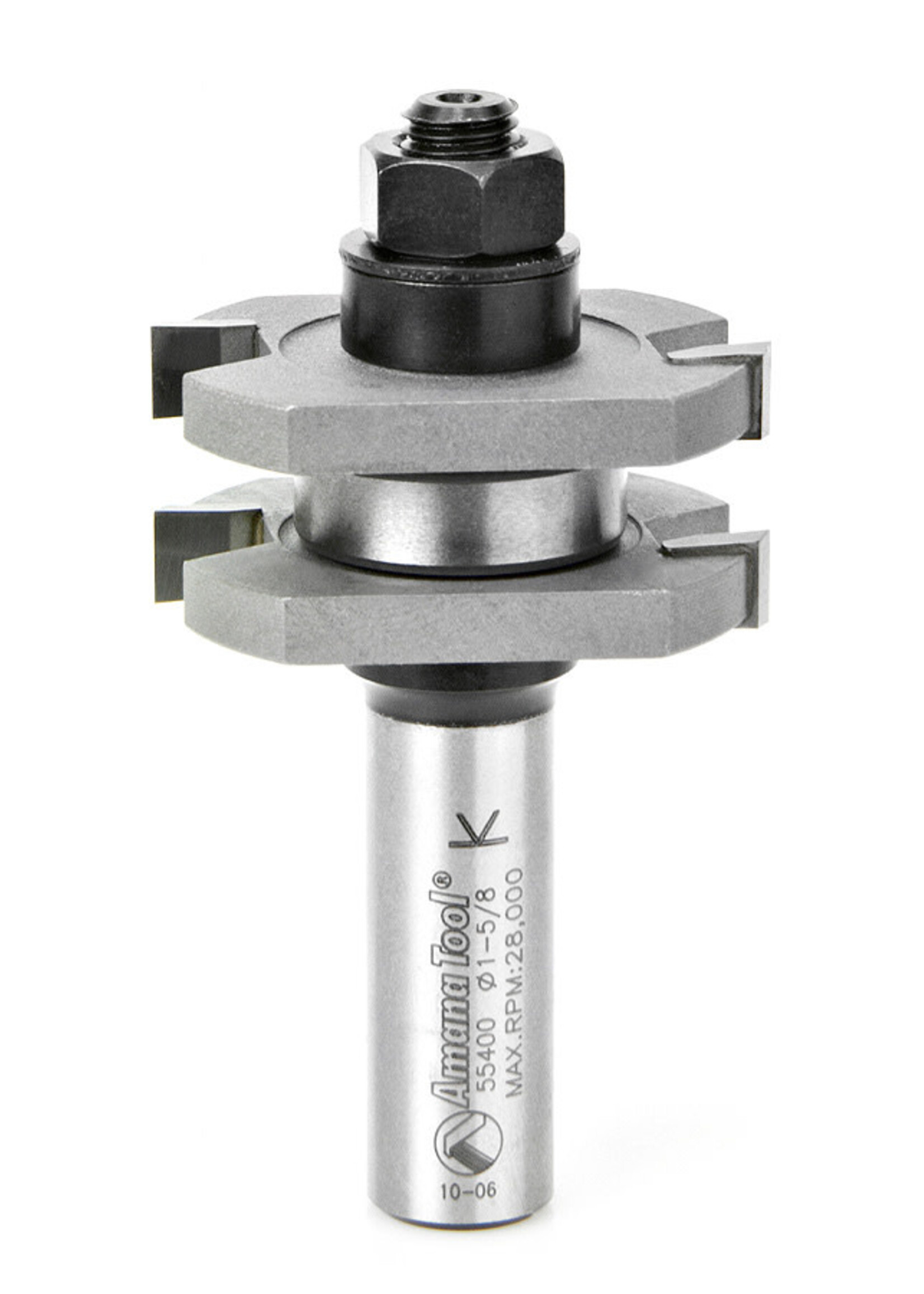 Amana Amana Carbide Tipped Tongue & Groove 3/8" Kerf x 1-5/8" Dia x 3/4" x 1/2" Shank Assembly for 1/2" to 3/4" Material