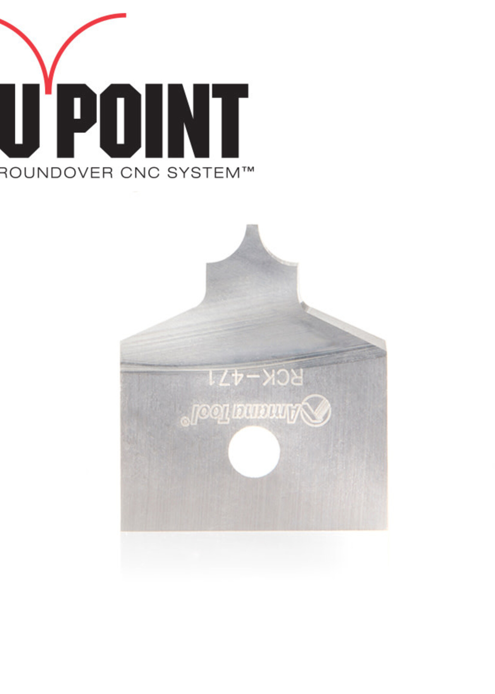 Amana Amana Solid Carbide Insert 1/8 Radius Knife for Tru Point Roundover Insert CNC System