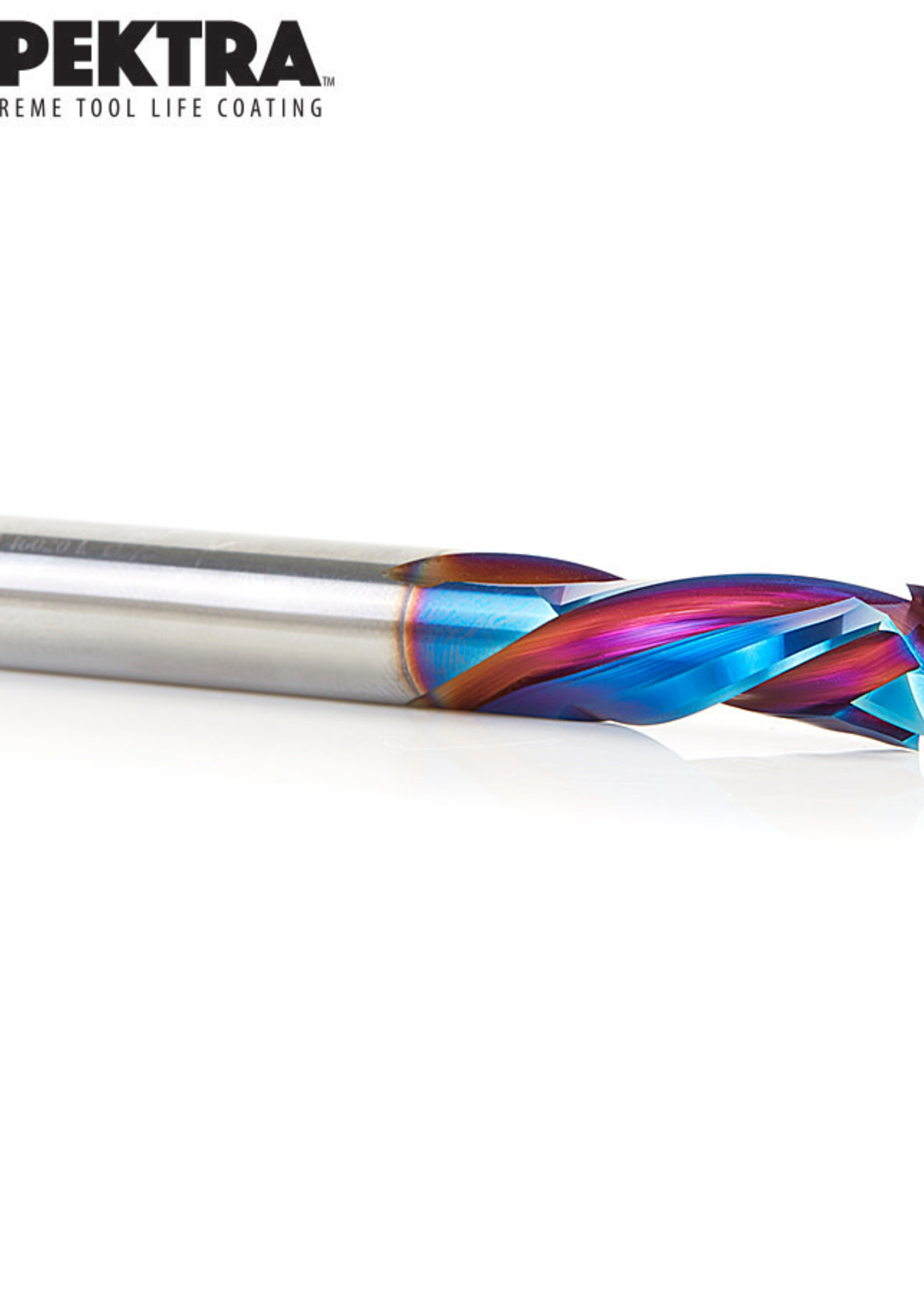 Amana Amana CNC Solid Carbide Spektra™ Extreme Tool Life Coated Mortise Compression Spiral 3/8" Dia x 1" x 3/8" Shank