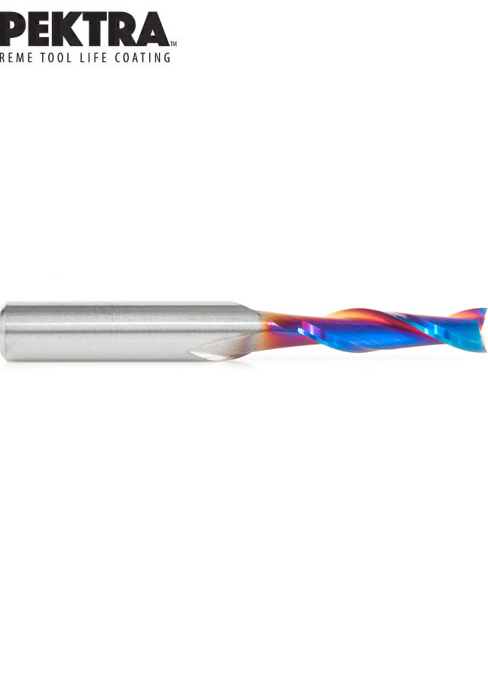 Amana Amana Spektra™ Extreme Tool Life Coated Spiral Plunge 3/16" Dia x 3/4" x 1/4" Shank Up-Cut