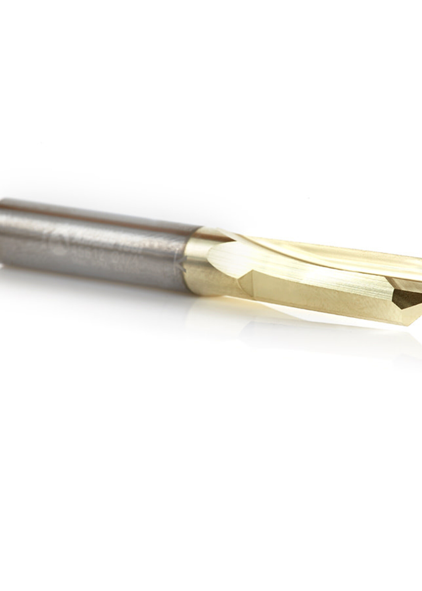 Amana Amana "Zero-Point" 90 Degree V-Groove and Engraving 1/4" Dia x 1/8" x 1/4" Shank ZrN Coated Router Bit