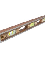 Crick Marshalltown 36" Crick 3 Piece Wood Level - Green Vials with Rubber Cushions