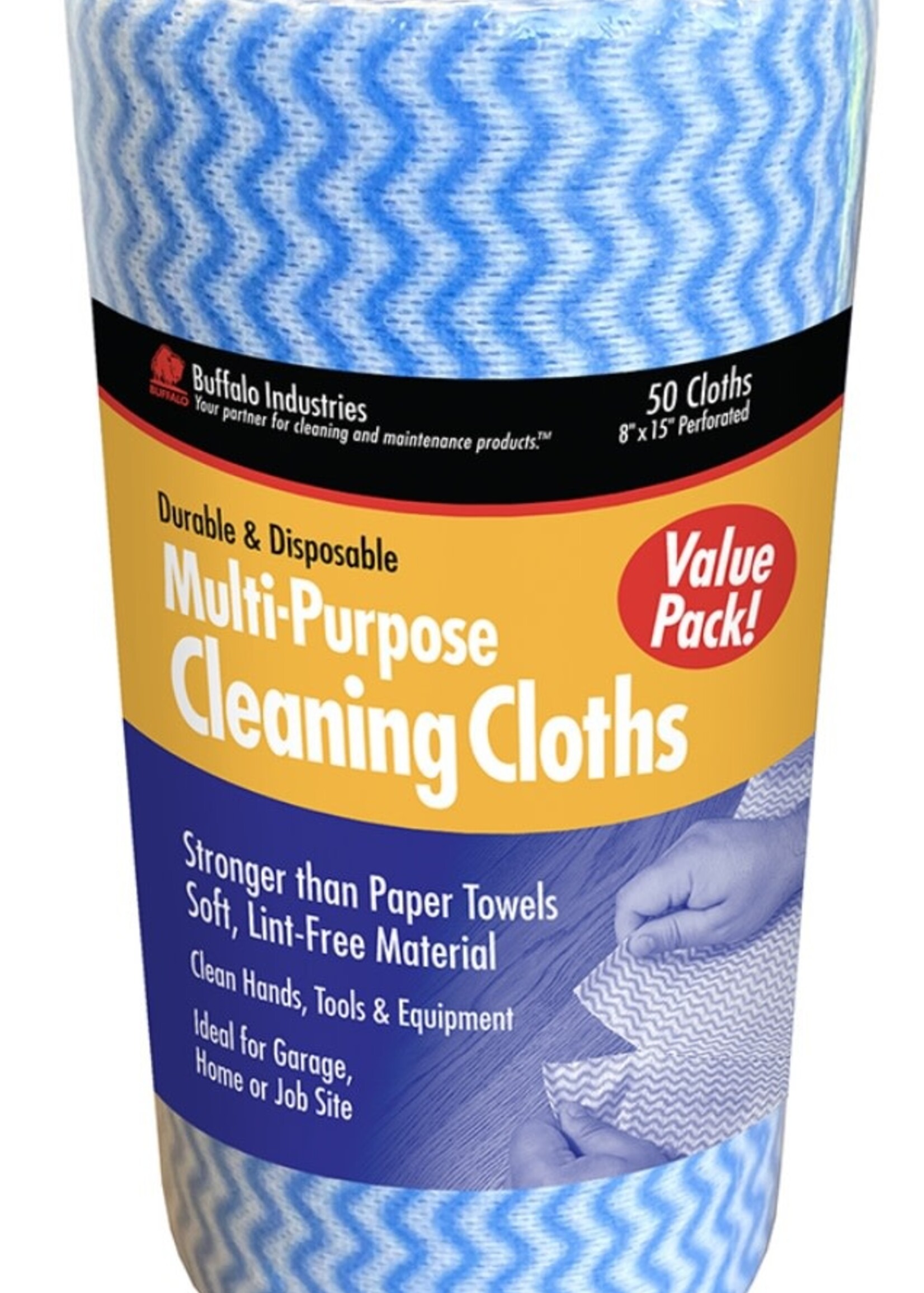Buffalo Industries Buffalo Industries Multipurpose Cleaning Cloths - 50 Sheet Roll