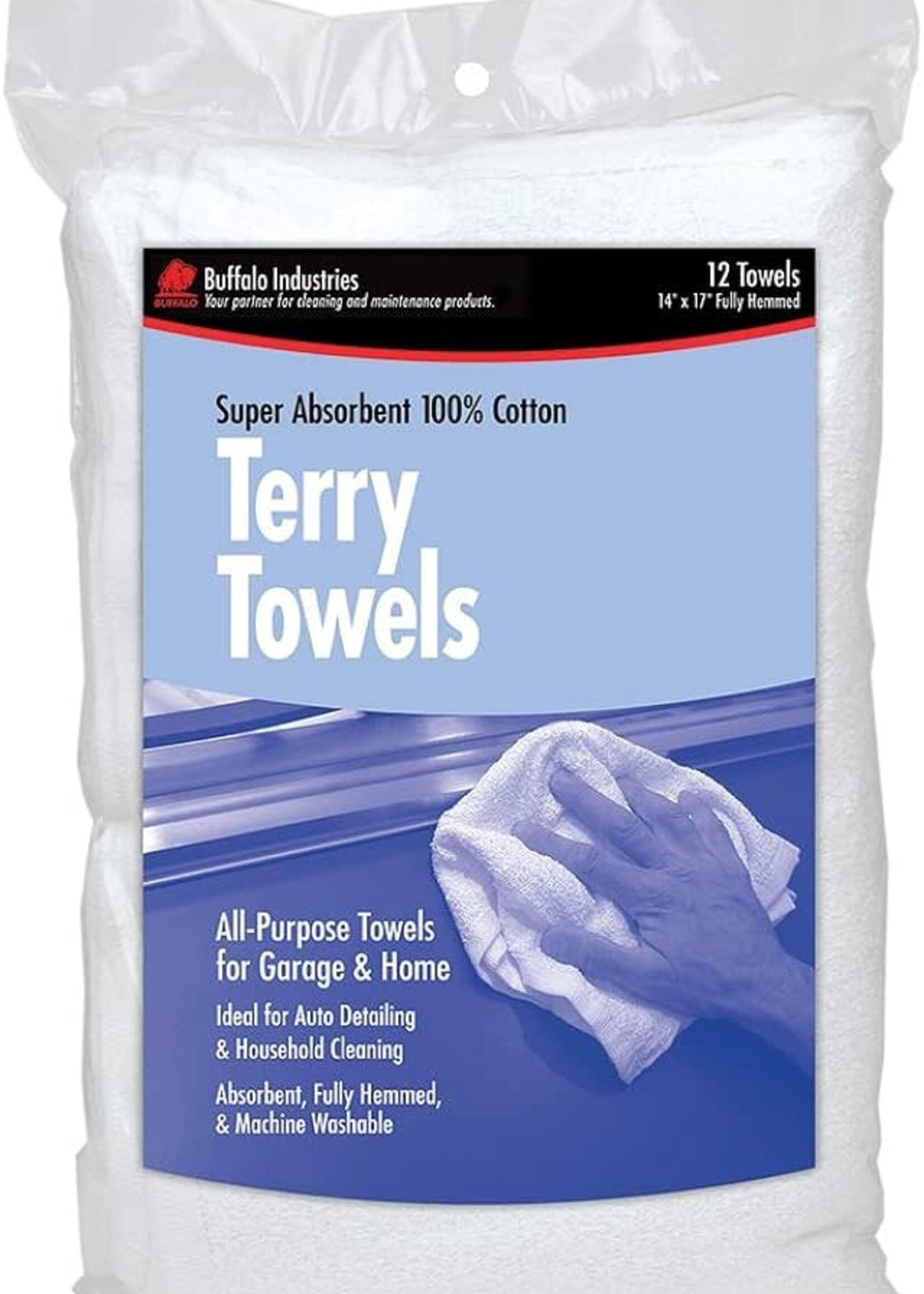 Buffalo Industries Buffalo Industries Terry Towels 12Pk