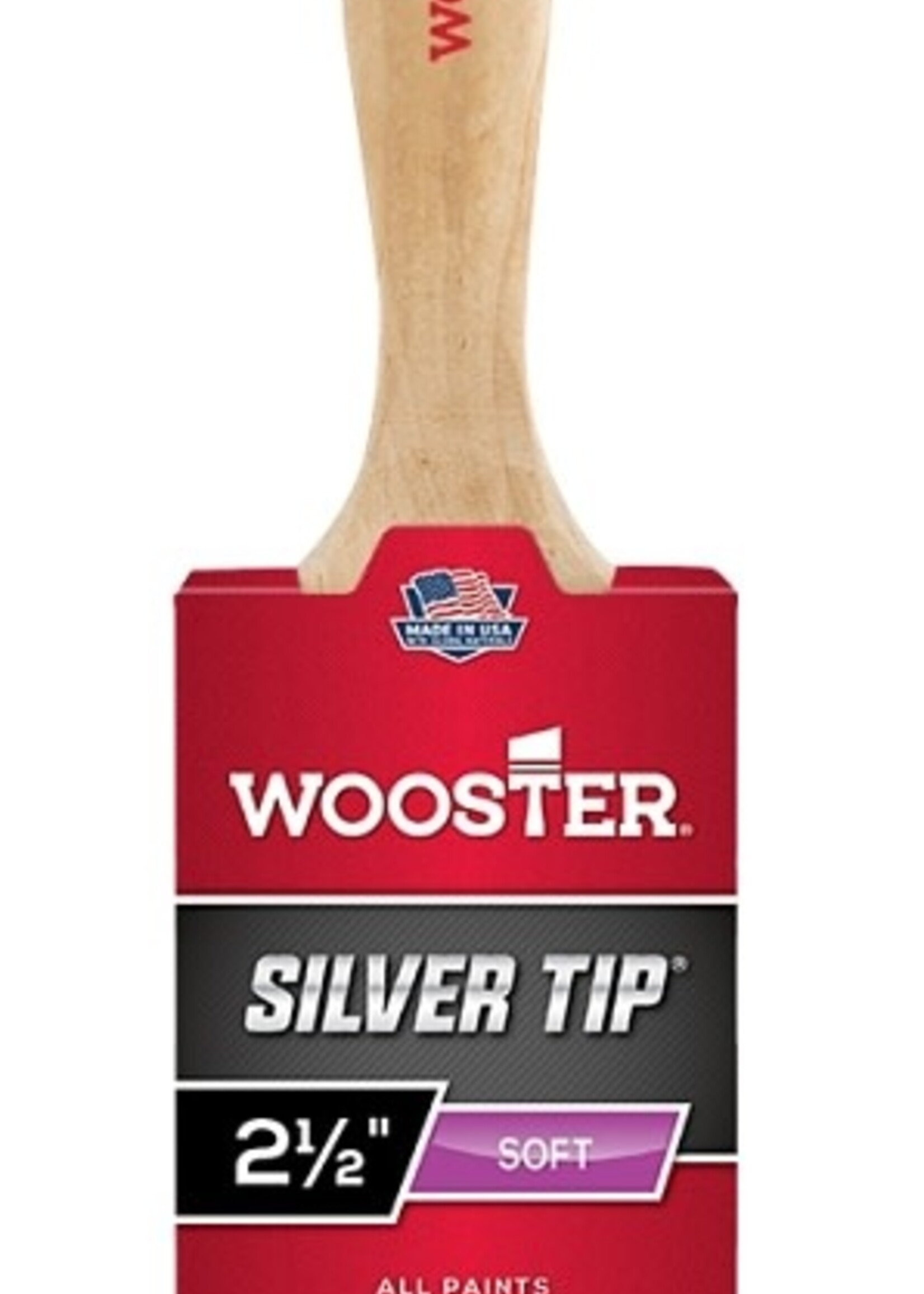 Wooster Wooster 2 1/2" Silver Tip Polyester Varnish Brush