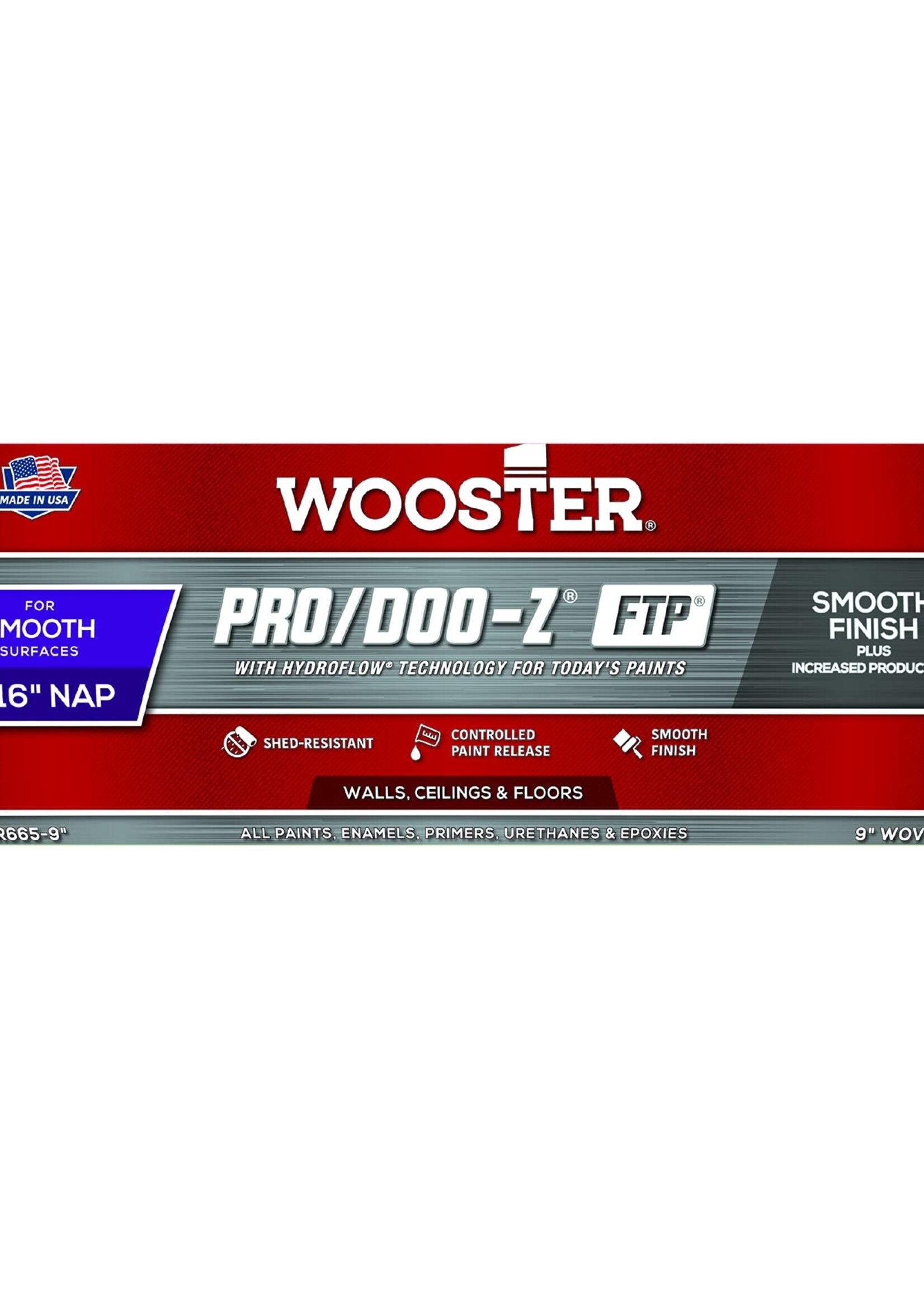 Wooster Wooster 9" Pro/Doo-Z FTP Roller Cover 3/16" Nap