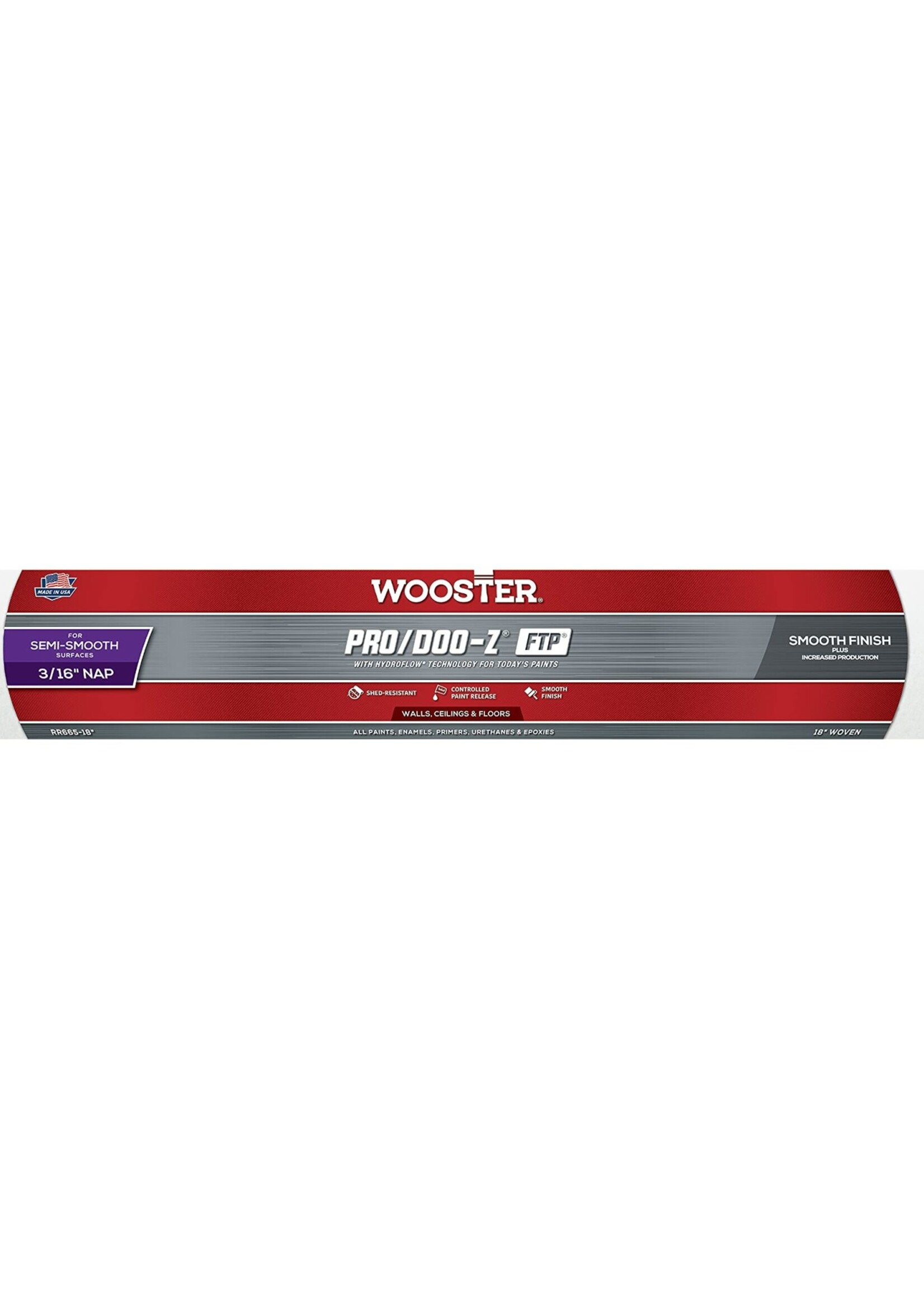 Wooster Wooster 18" Pro/Doo-Z FTP Roller Cover 3/16" Nap