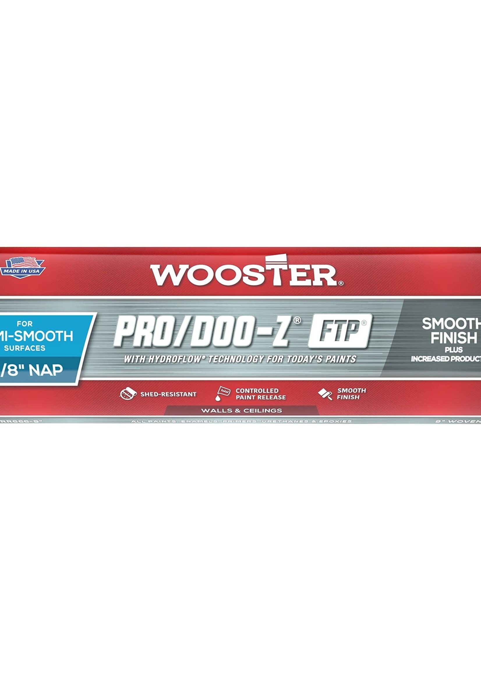Wooster Wooster 9" Pro/Doo-Z FTP Roller Cover 3/8" Nap