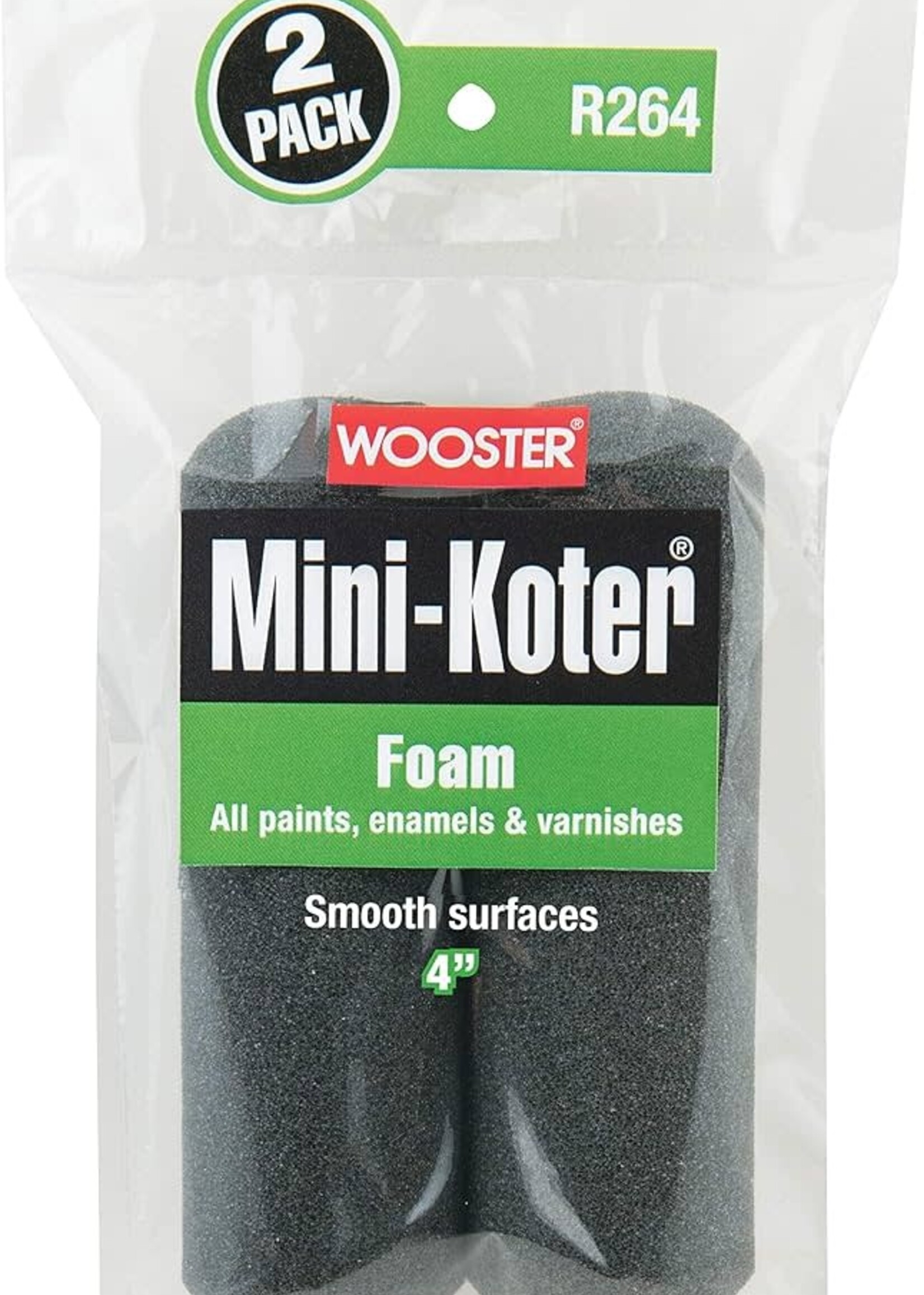 Wooster Wooster 4" Mini-Koter Foam Roller Cover - 2/Pack