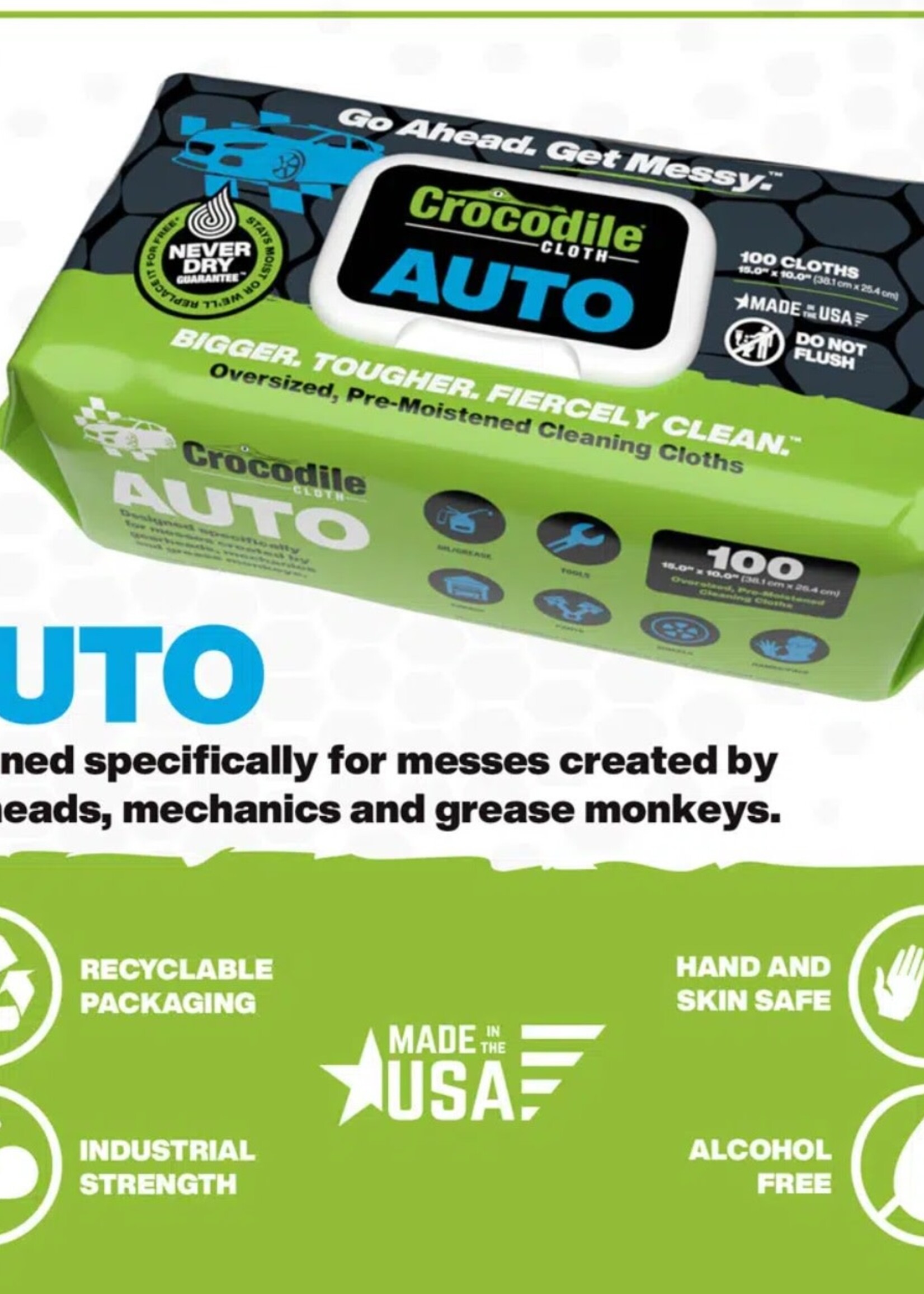 Crocodile Cloth Crocodile Cloth Auto - 100 Count