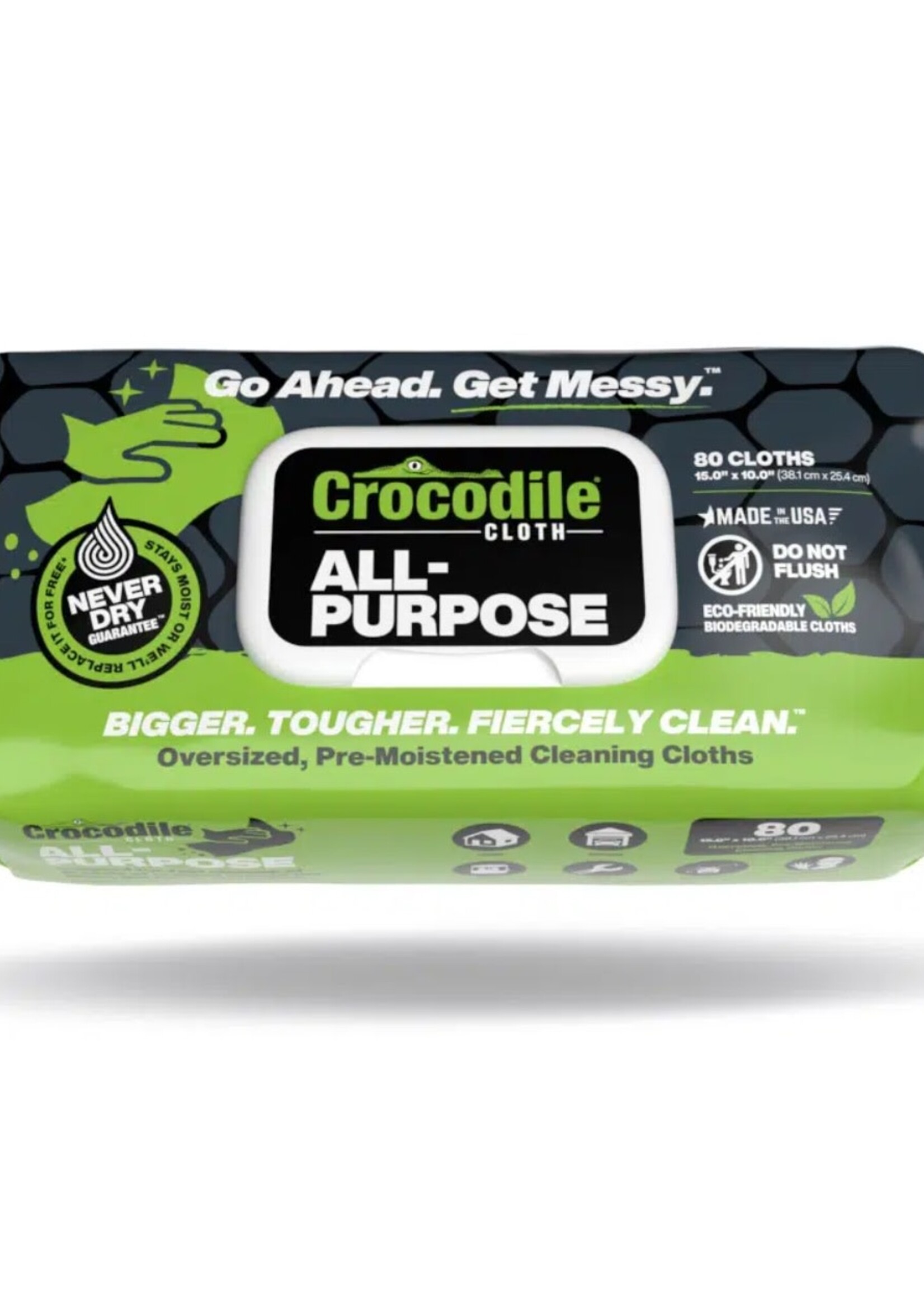 Crocodile Cloth Crocodile Cloth All Purpose Biodegradable - 80 Count