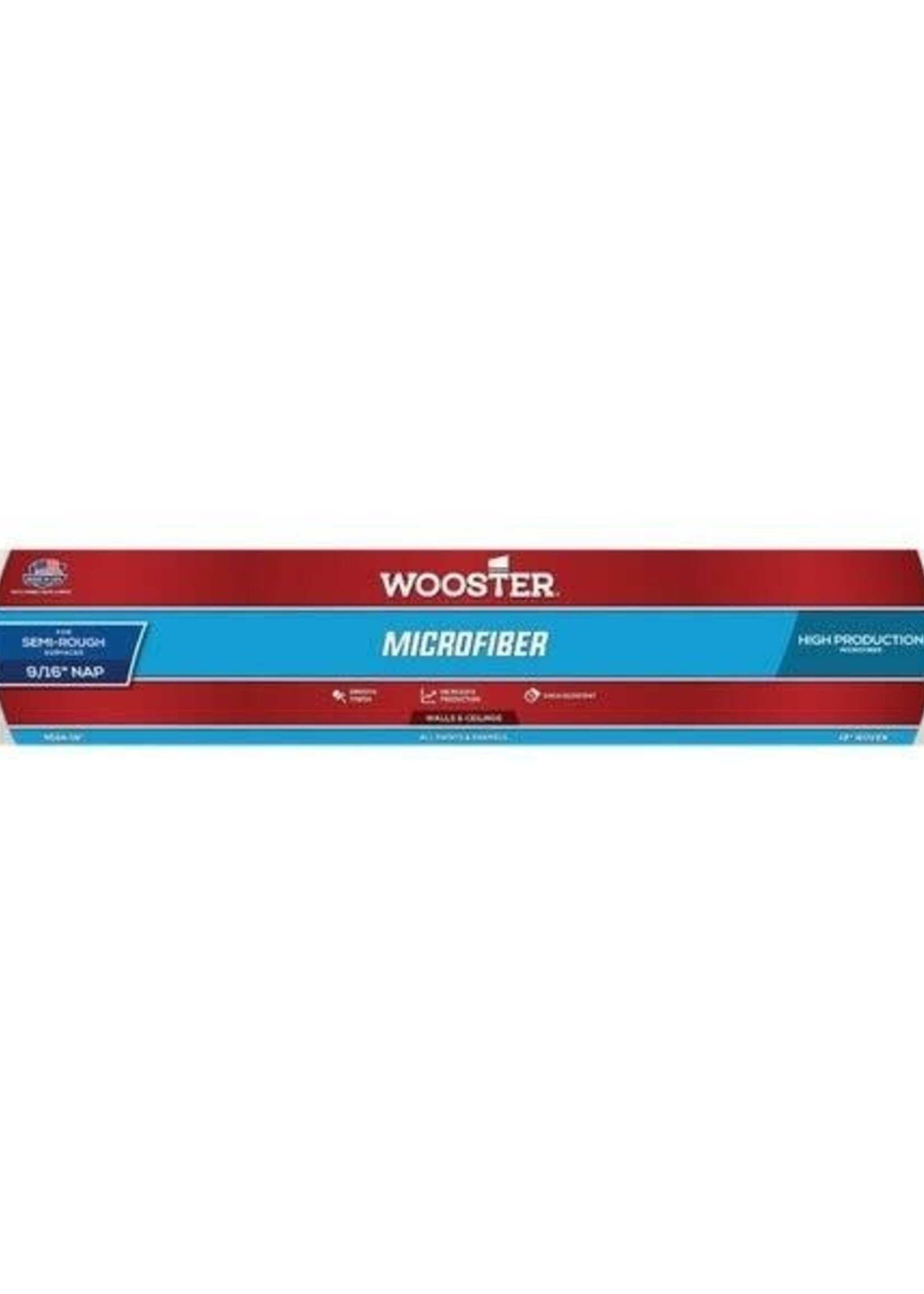Wooster Wooster 18" Microfiber Roller Cover 9/16" Nap