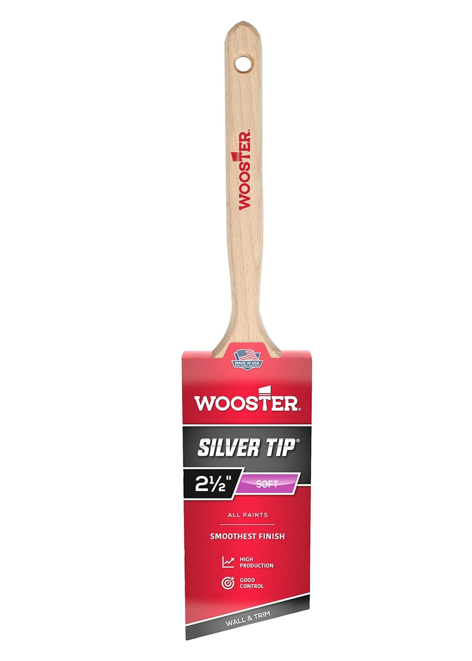 Wooster Wooster 2 1/2" Silver Tip Soft Angle Brush