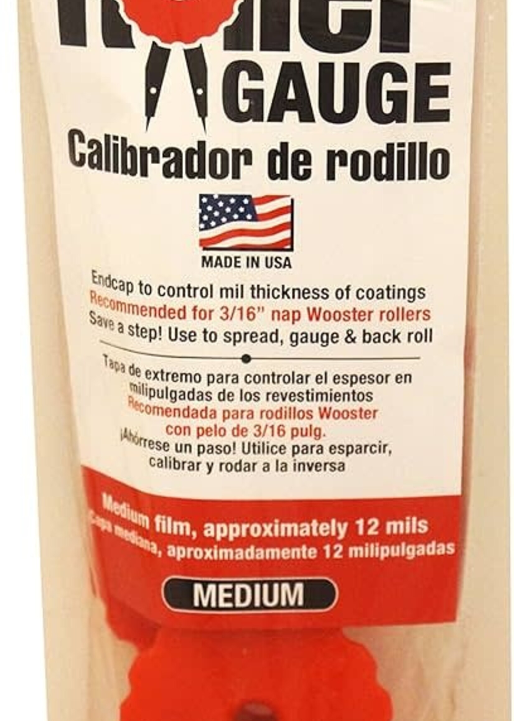 Wooster Wooster Roller Gauge Red Medium Film - 6/Pack