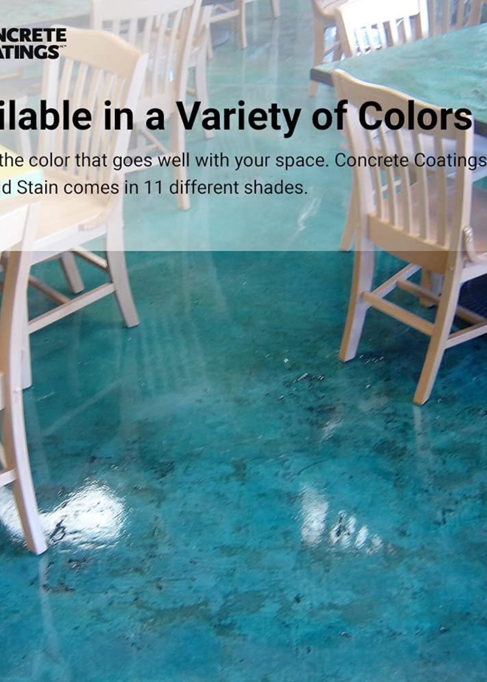 Surecrete Surecrete Vivid Acid Stain 1 Gal - Turquoise