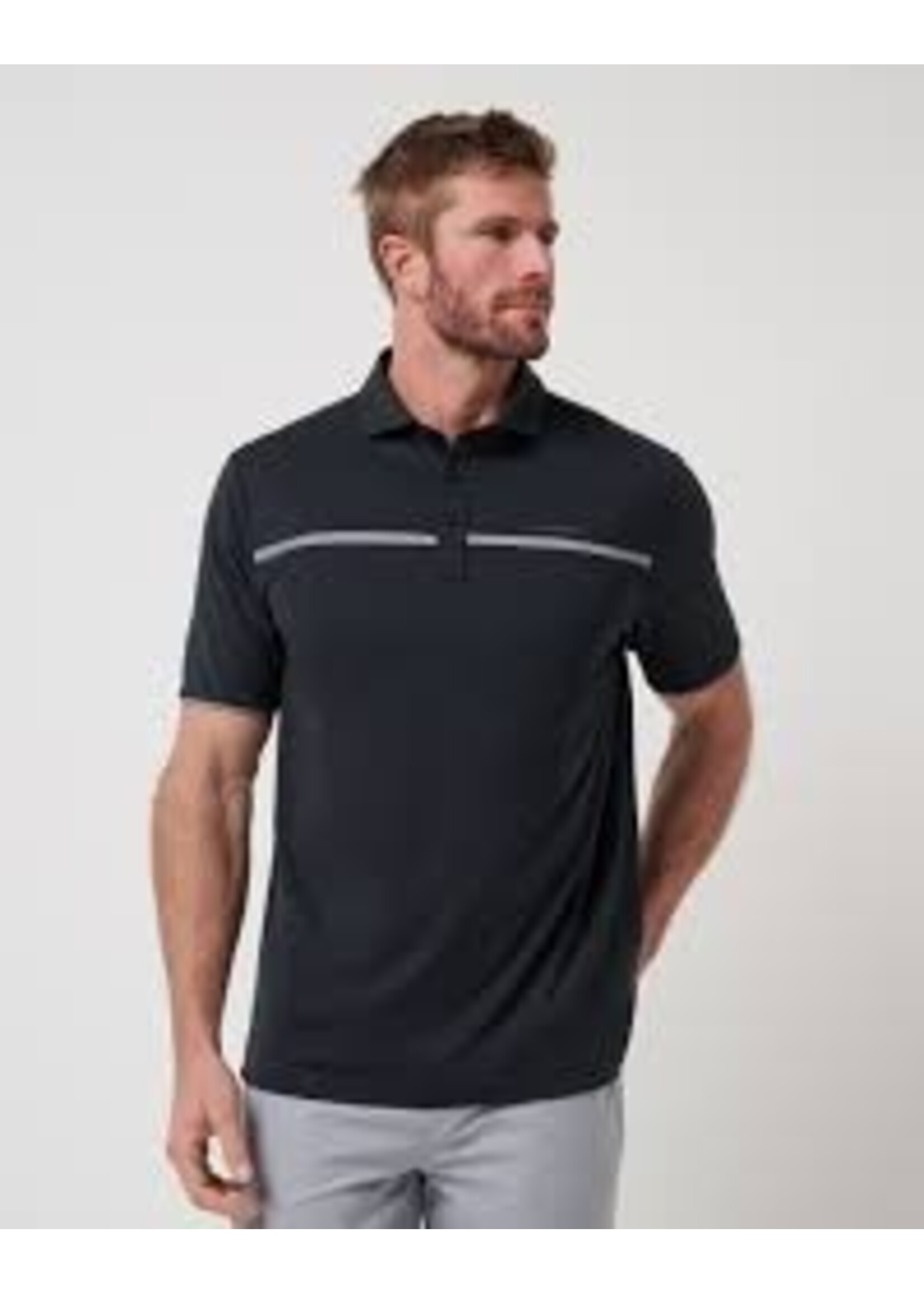 Travis Mathew TRAVISMATHEW FLIGHT PLAN POLO - BLACK - M
