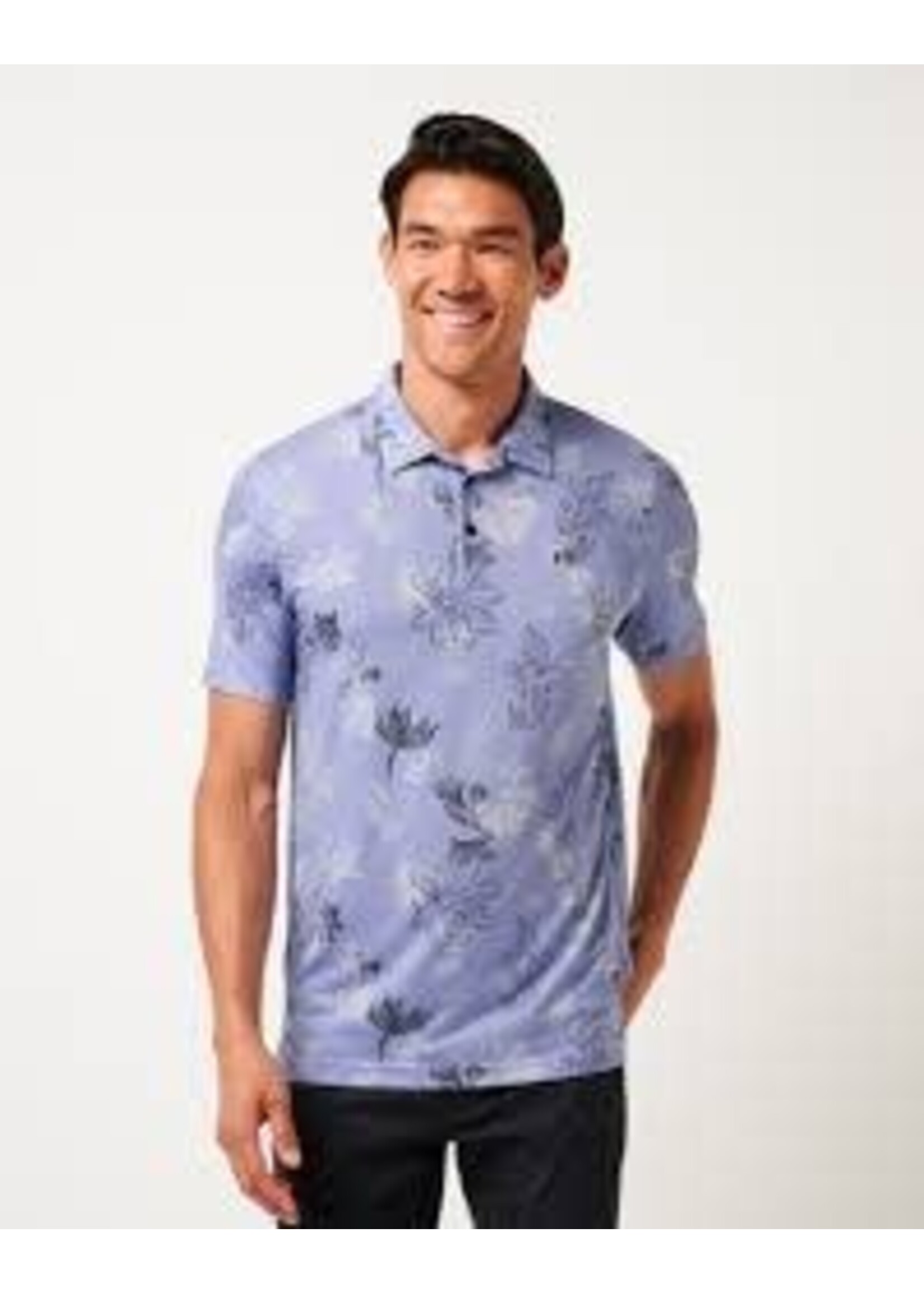 Travis Mathew TRAVIS MATHEW GOOD GOOD CS POLO  - HEATHER VIOLET  STORM