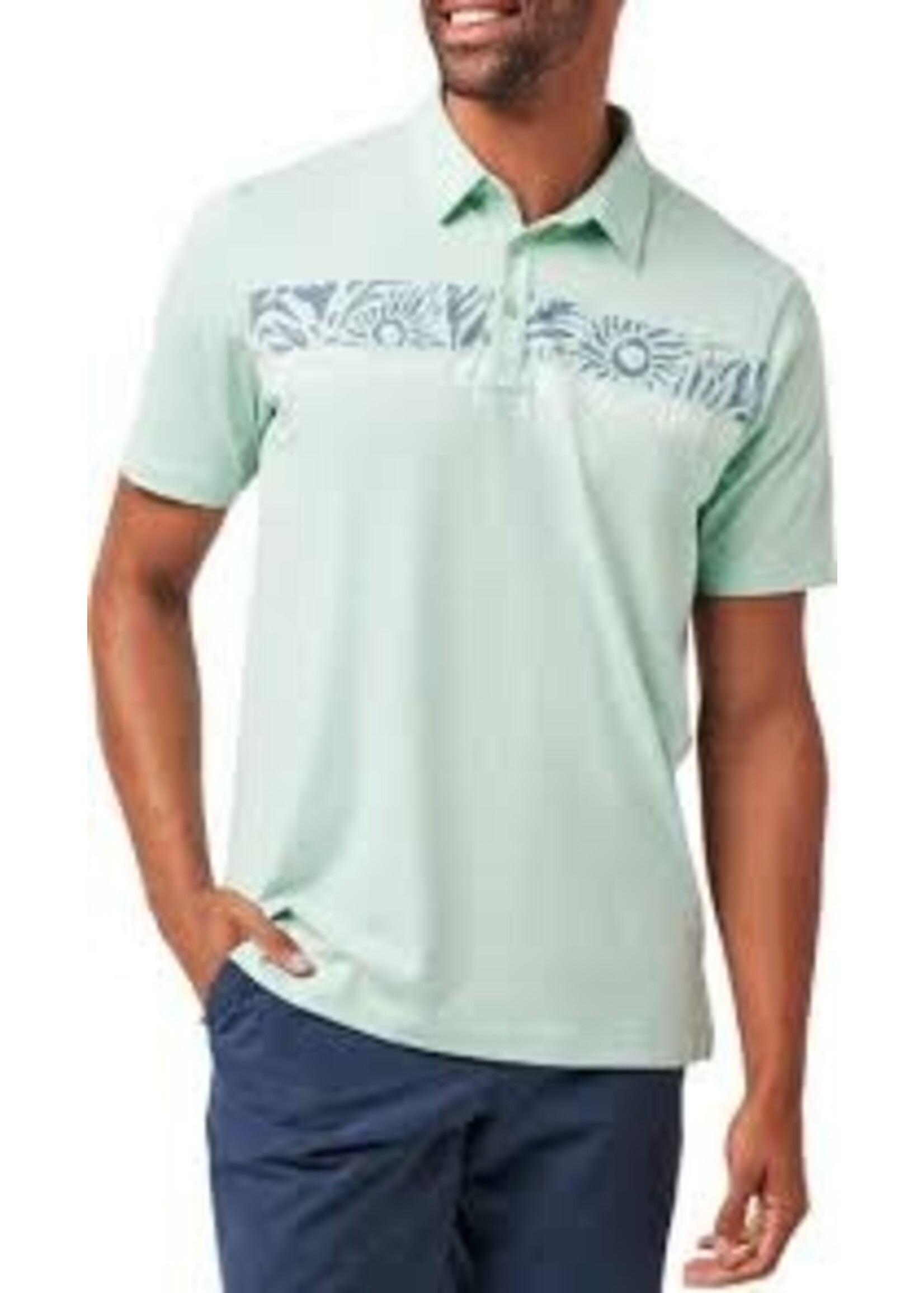 Travis Mathew TRAVISMATHEW SALT ROCK POLO - EGGSHELL BLUE