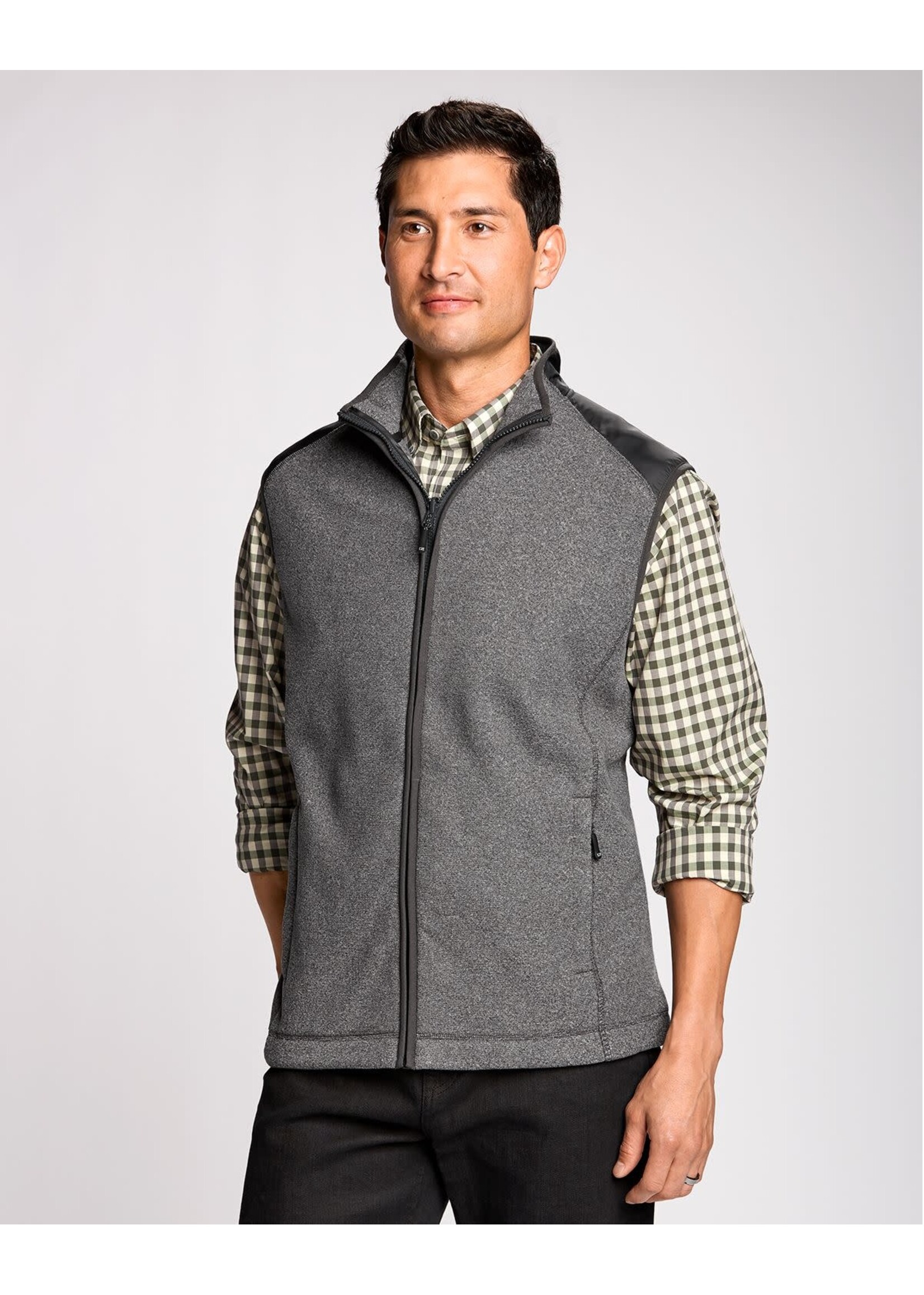 Cutter & Buck Cutter & Buck Cedar Park Men's Full Zip Vest (VGT logo)