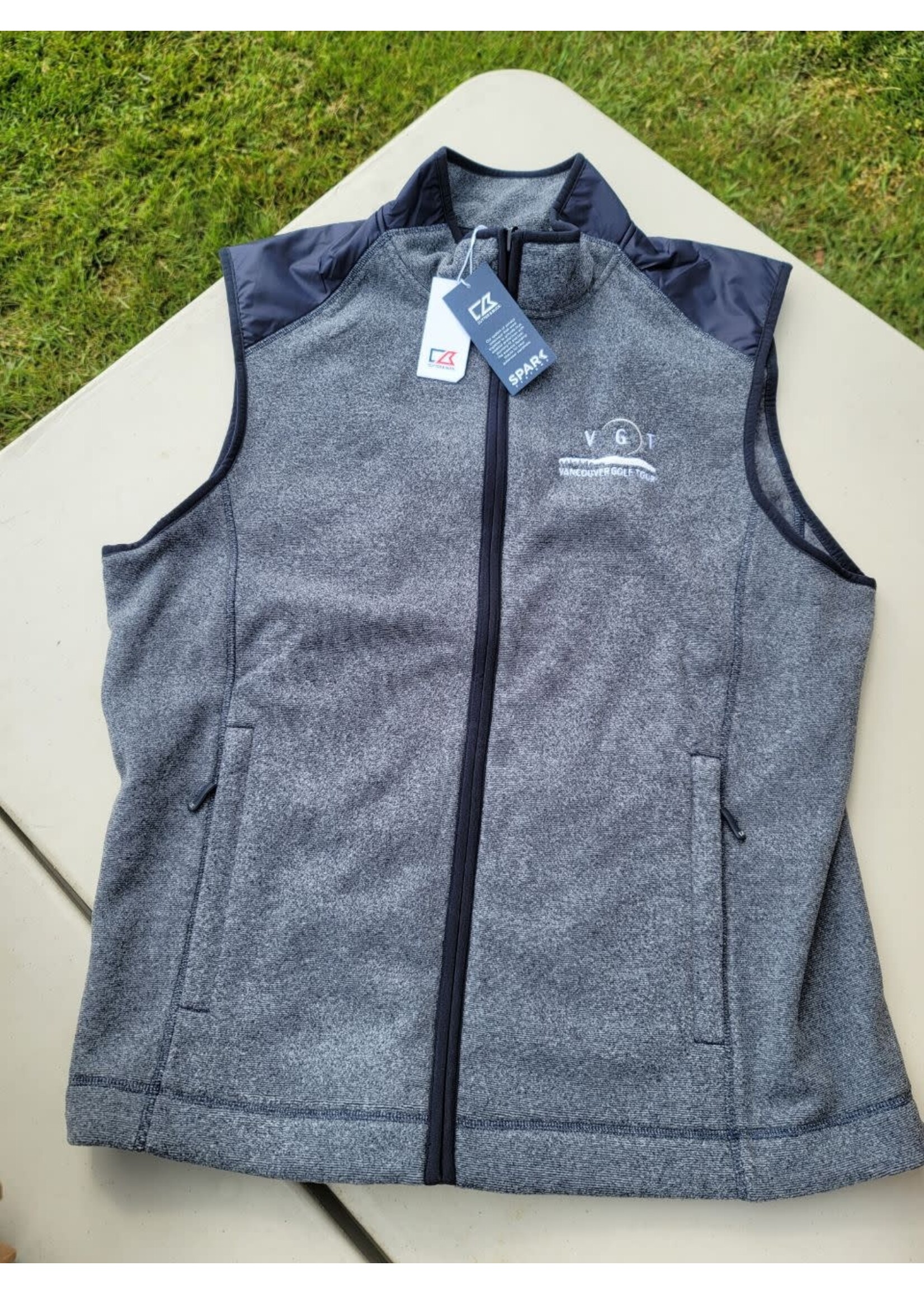 Cutter & Buck Cutter & Buck Cedar Park Men's Full Zip Vest (VGT logo)