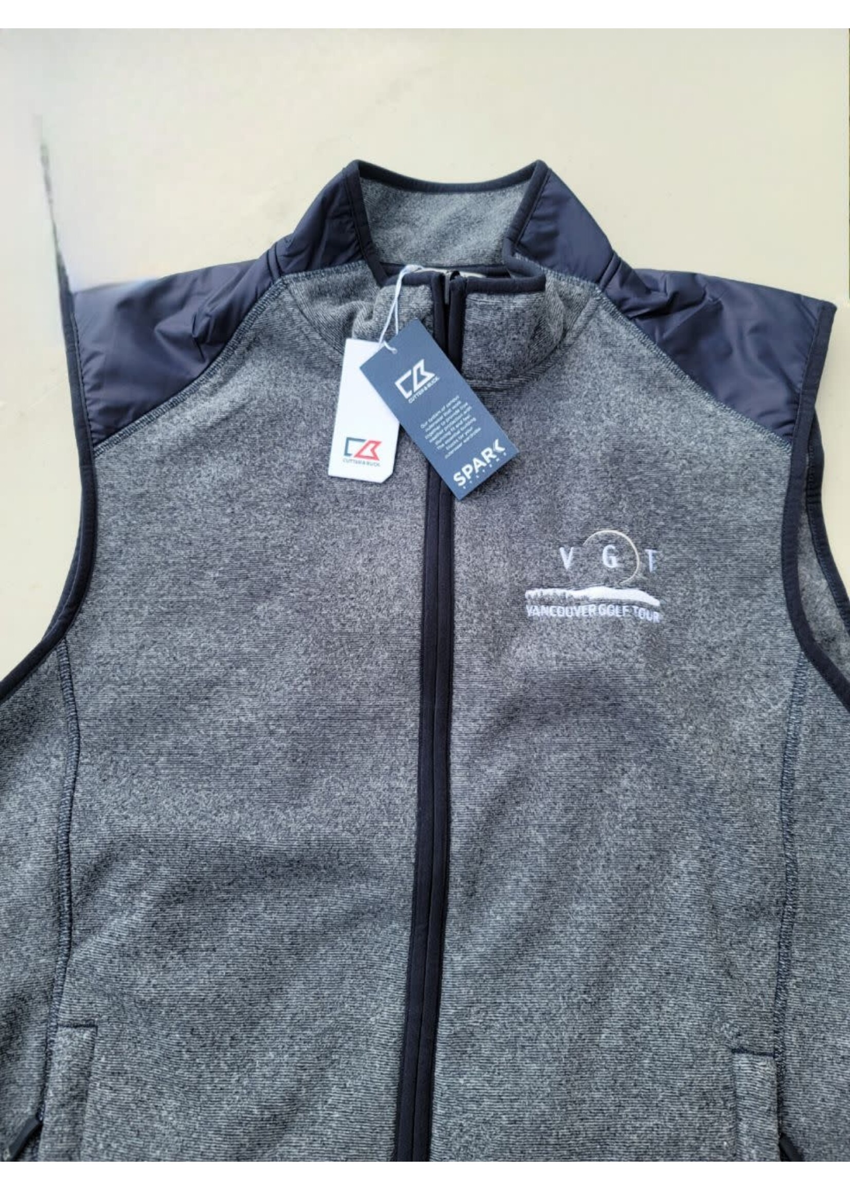 Cutter & Buck Cutter & Buck Cedar Park Men's Full Zip Vest (VGT logo)