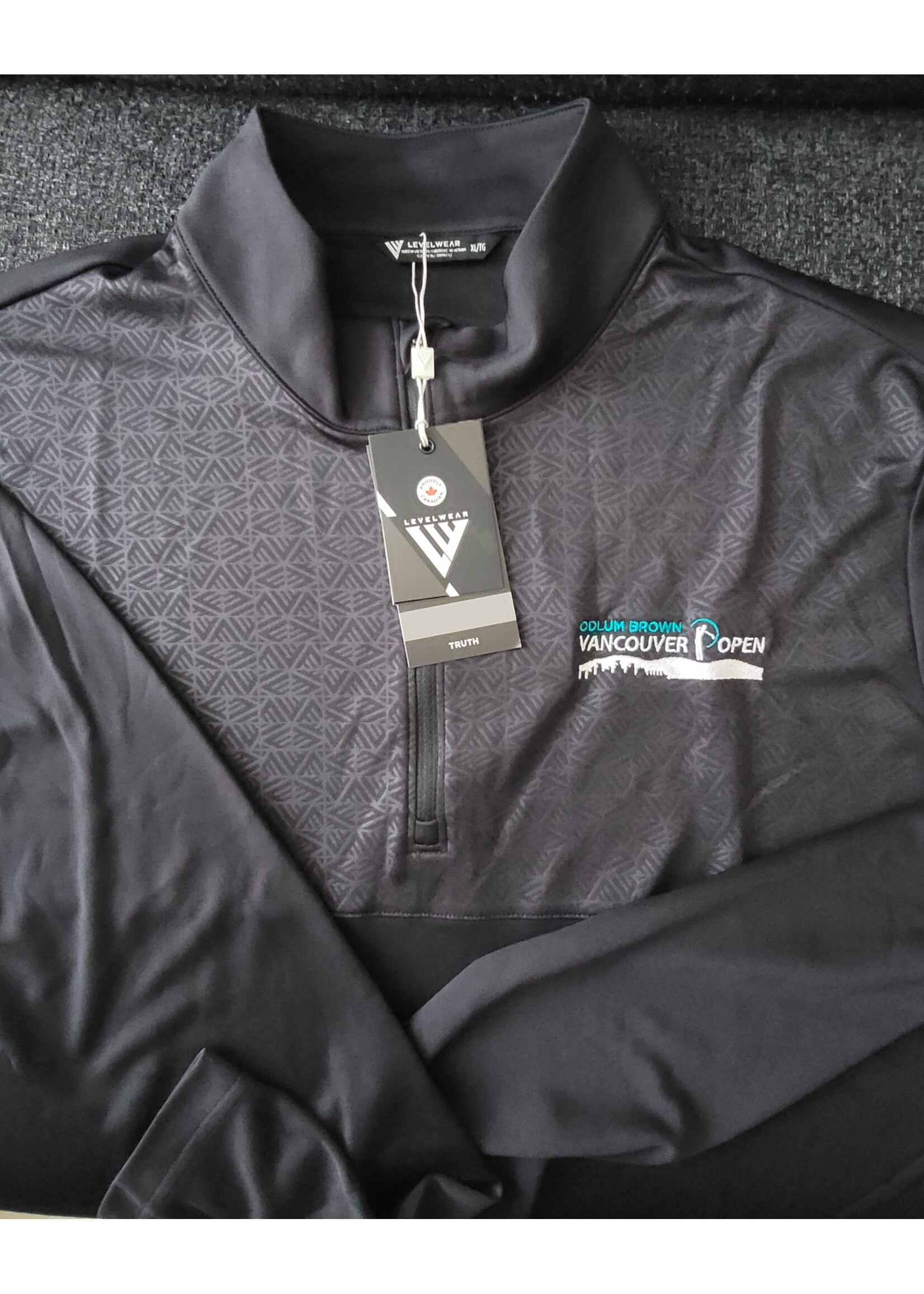 Levelwear Levelwear Truth Men's 1/4 zip pullover w/ Van Open logo