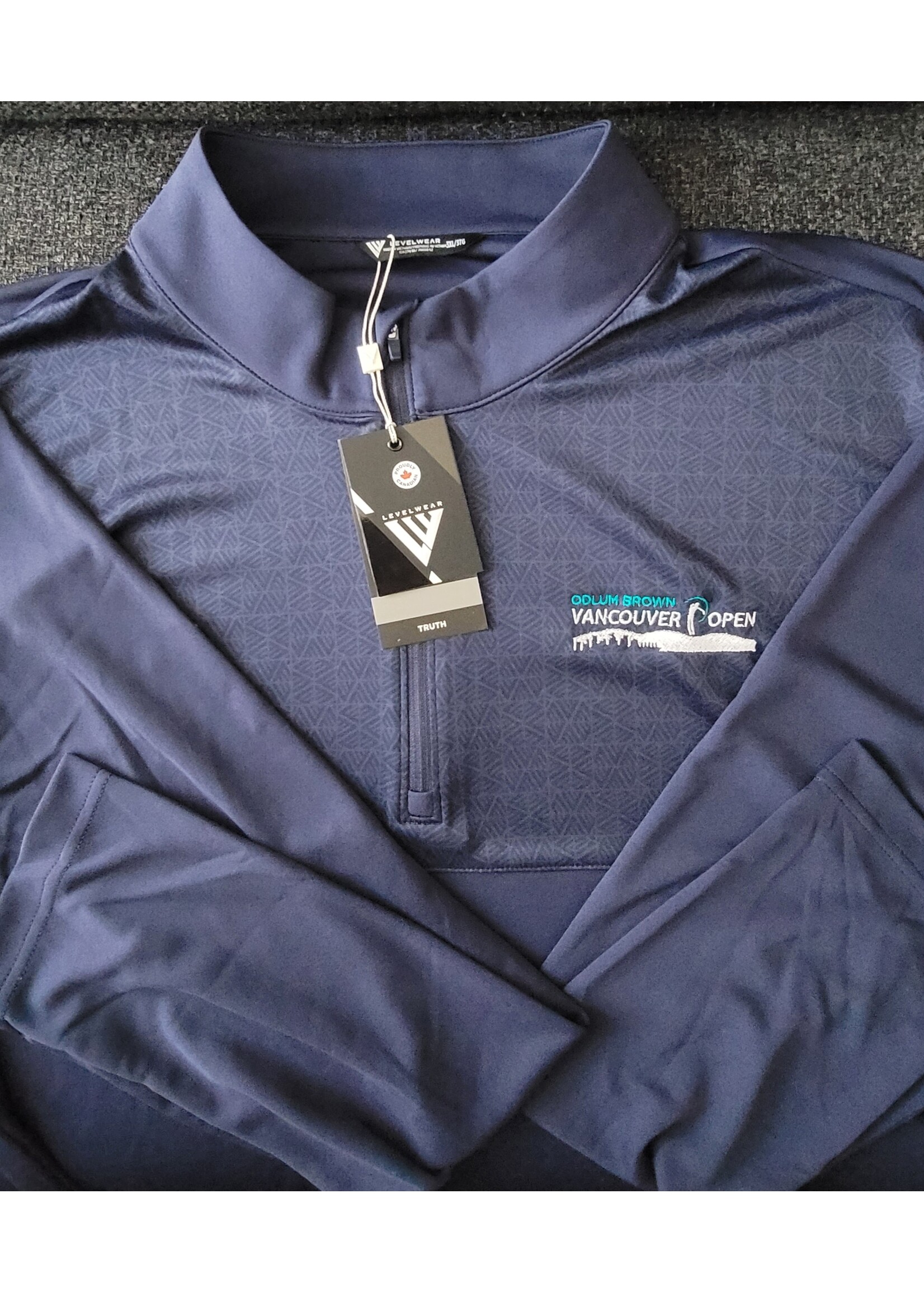 Levelwear Levelwear Truth Men's 1/4 zip pullover w/ Van Open logo